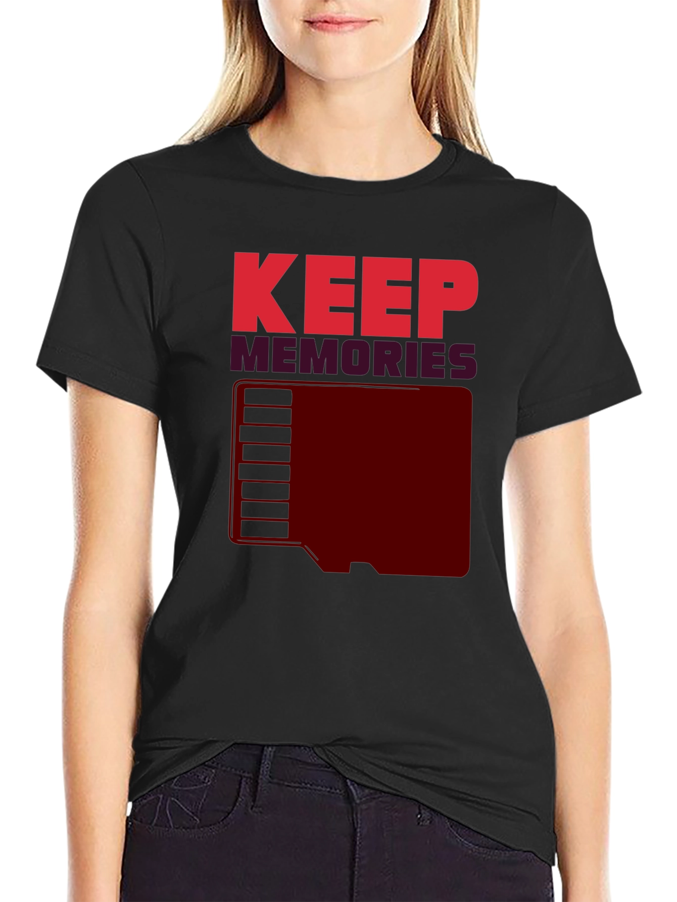 Keep Memories Graphic T-Shirt - Retro Style