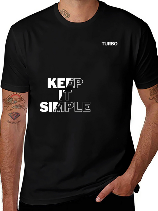 Keep It Simple Black T-Shirt