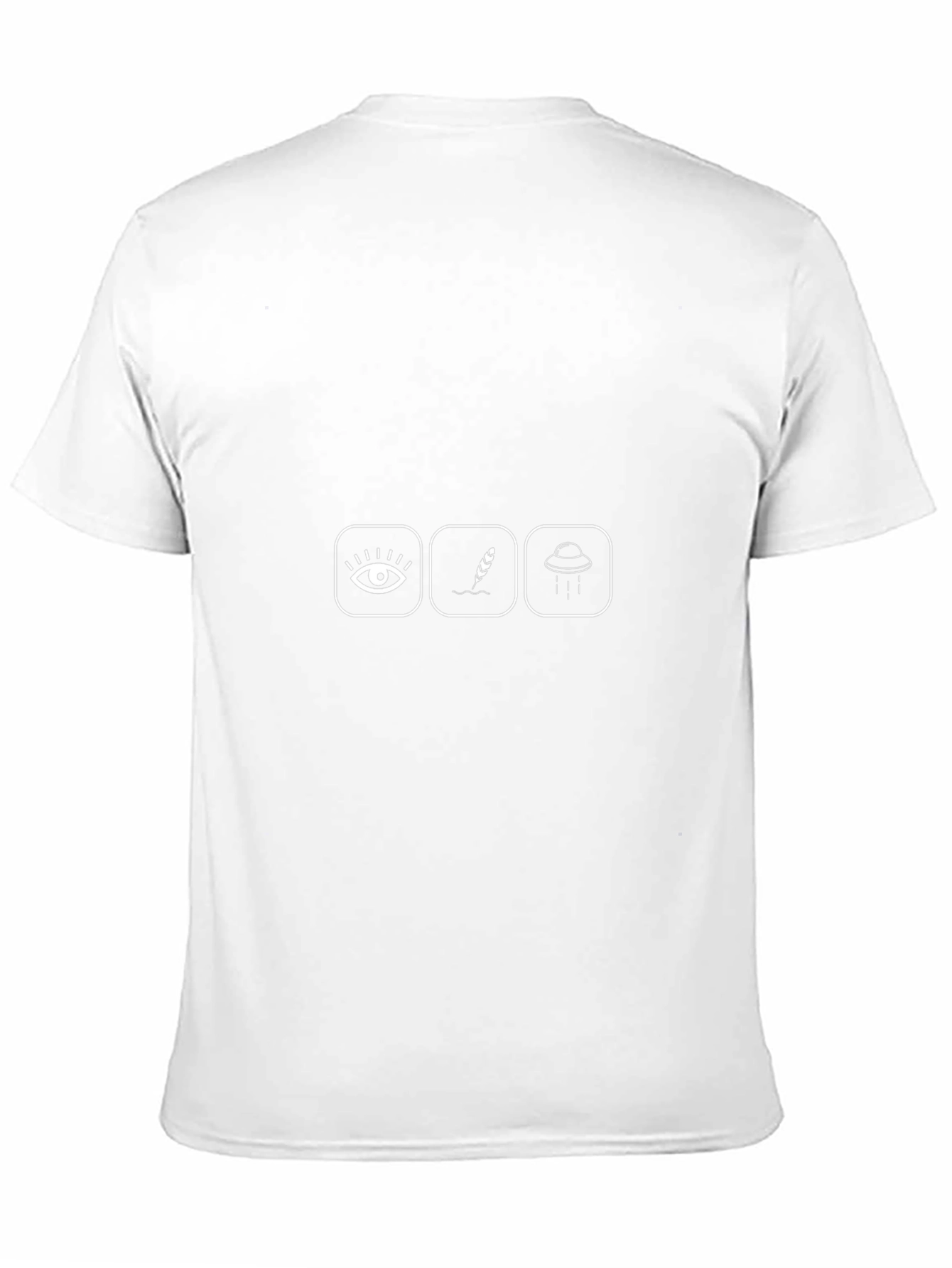 Eye Crop Circle UFO Black T-Shirt
