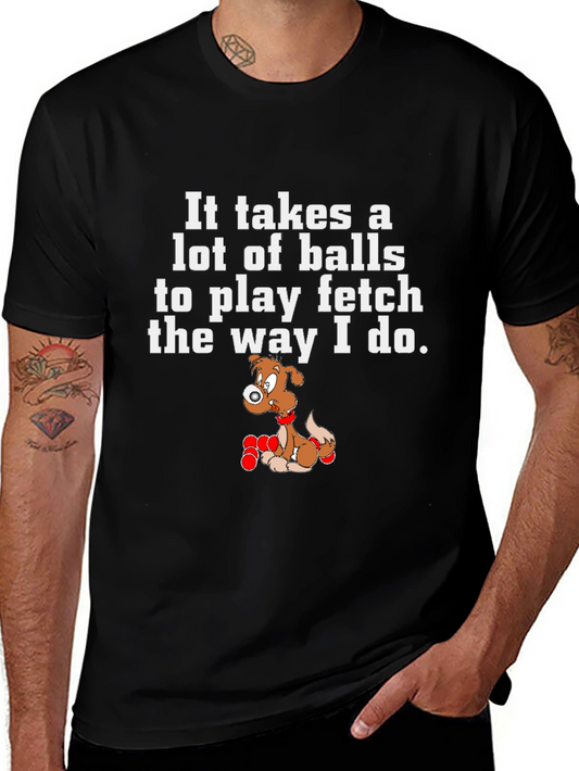 Funny Dog Fetch Balls T-Shirt