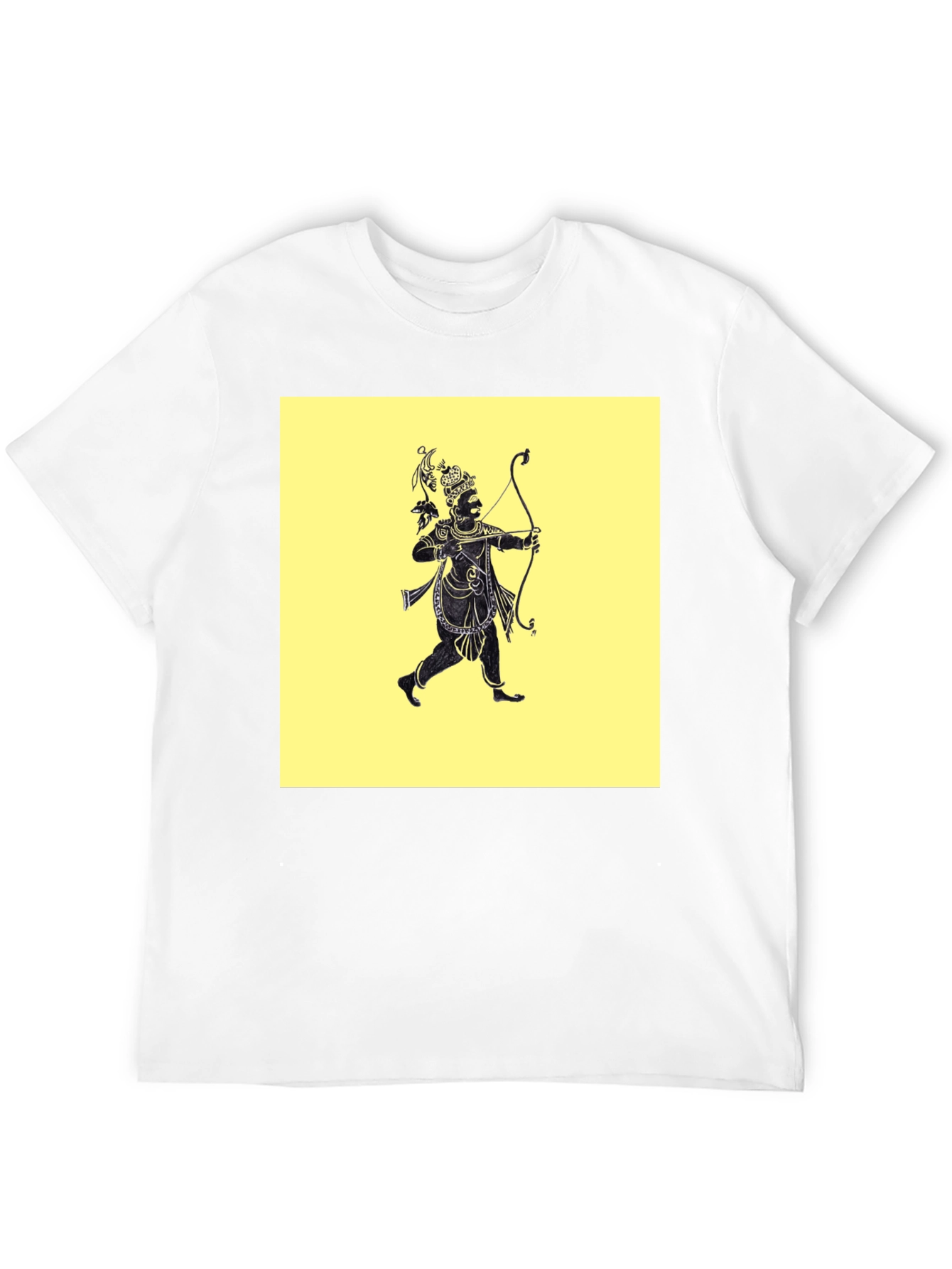Archer Graphic Tee - Black Cotton Blend