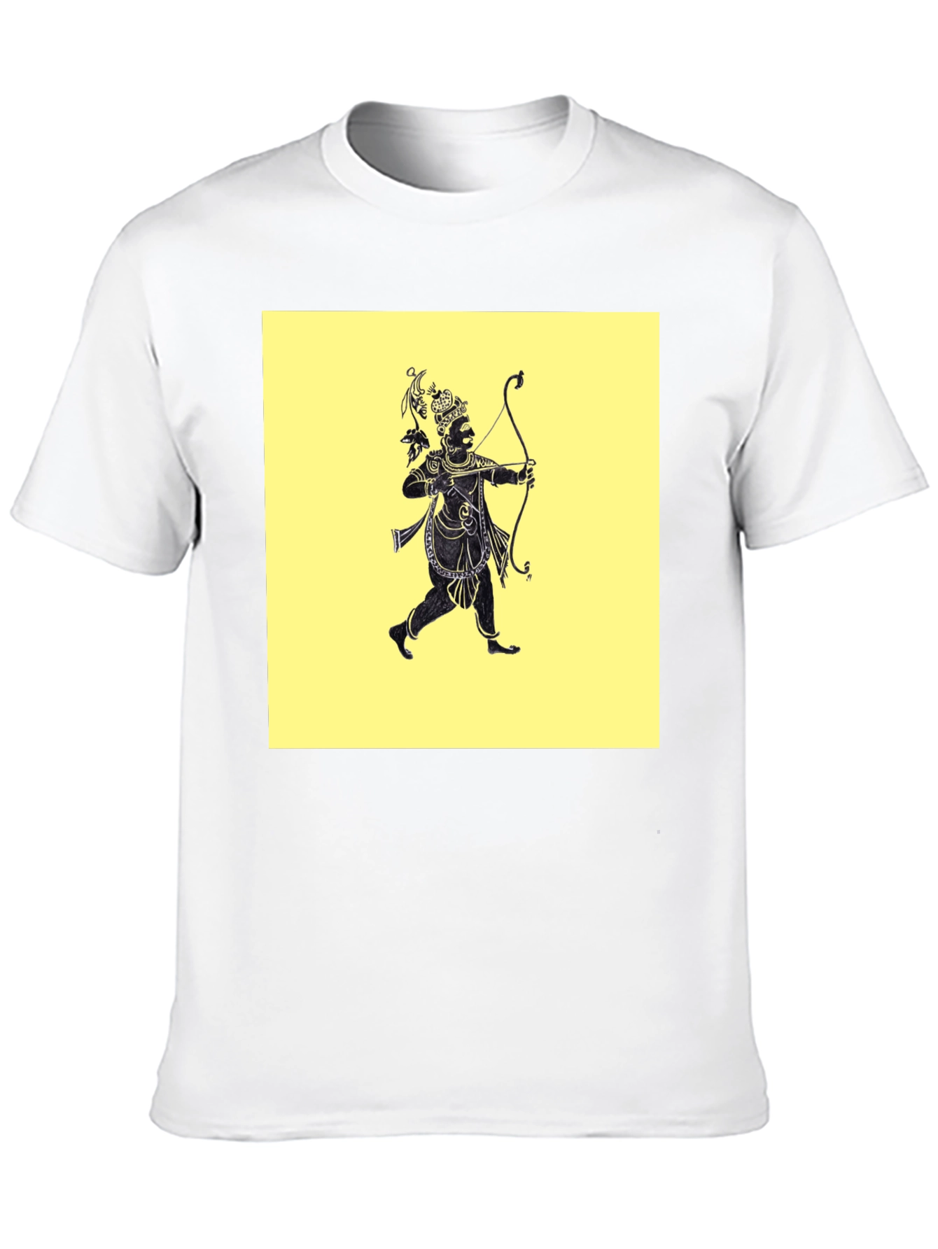 Archer Graphic Tee - Black Cotton Blend