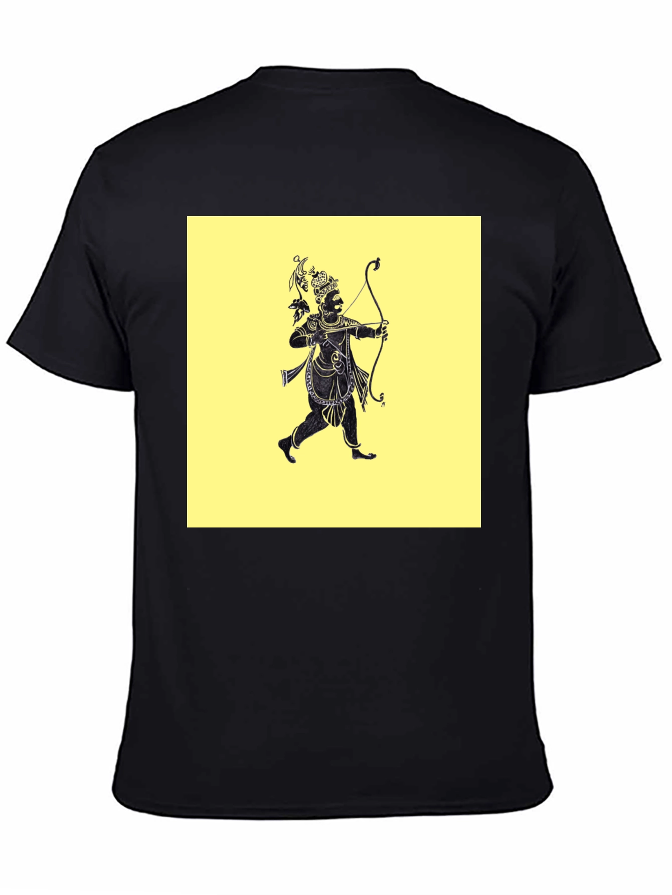 Archer Graphic Tee - Black Cotton Blend
