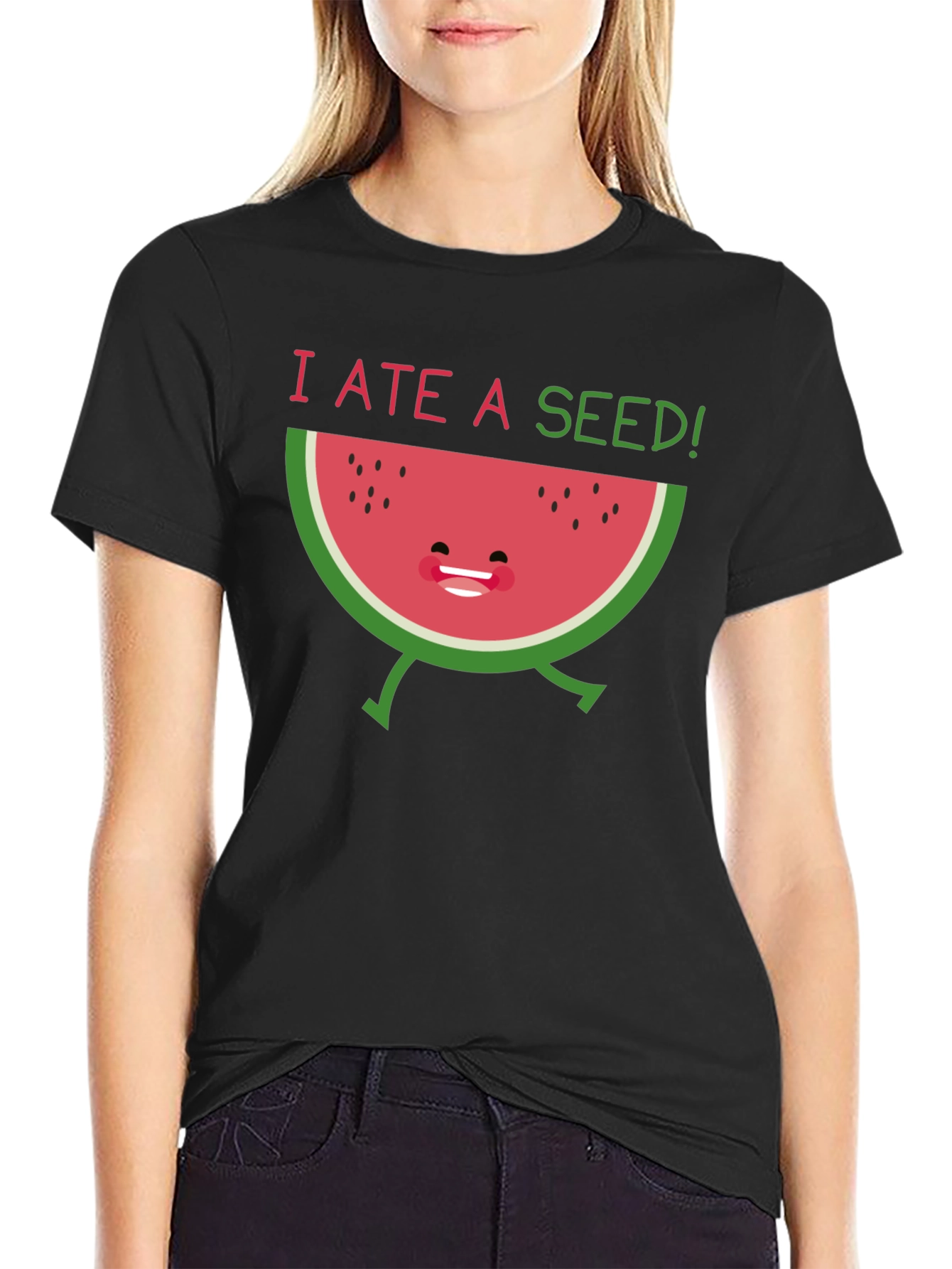 I Ate a Seed! Funny Watermelon Graphic T-Shirt