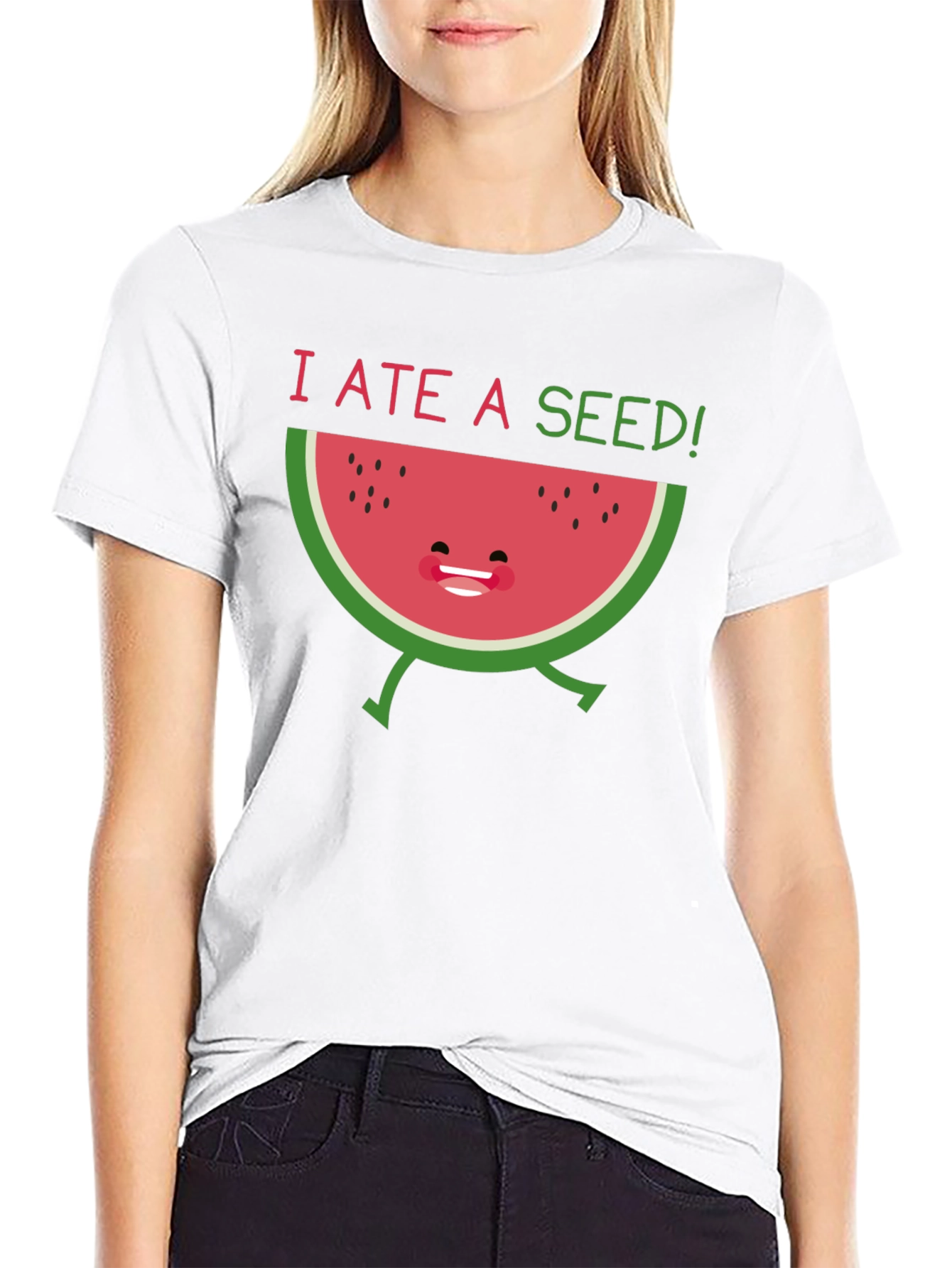 I Ate a Seed! Funny Watermelon Graphic T-Shirt