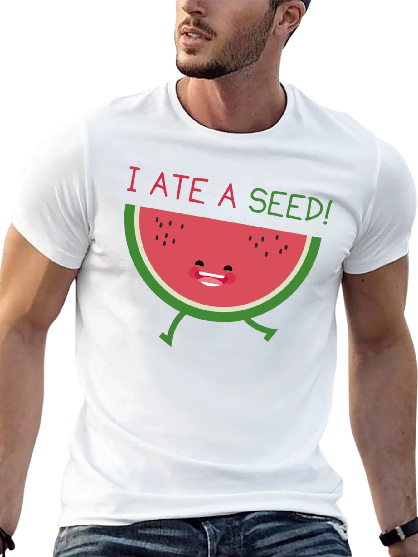I Ate a Seed! Funny Watermelon Graphic T-Shirt