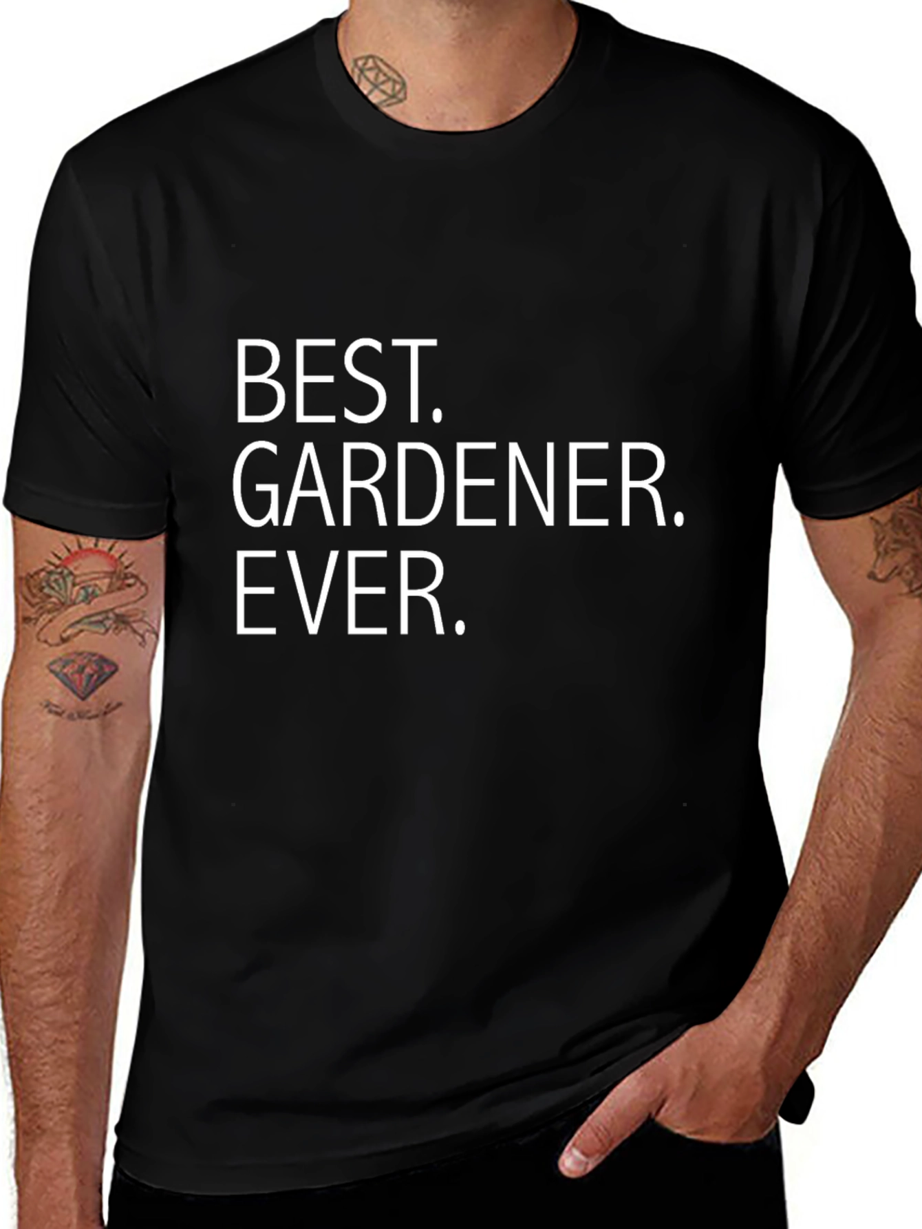 Best Gardener Ever Black T-Shirt