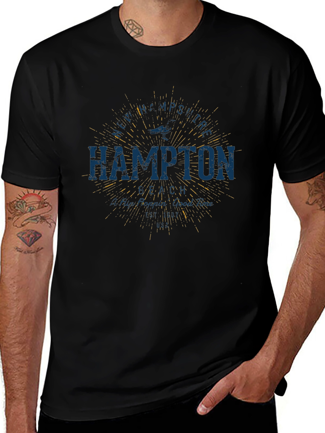 Hampton Graphic Print T-Shirt