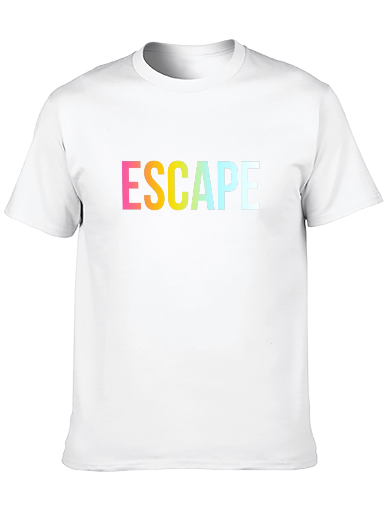 Escape Graphic Print Black T-Shirt