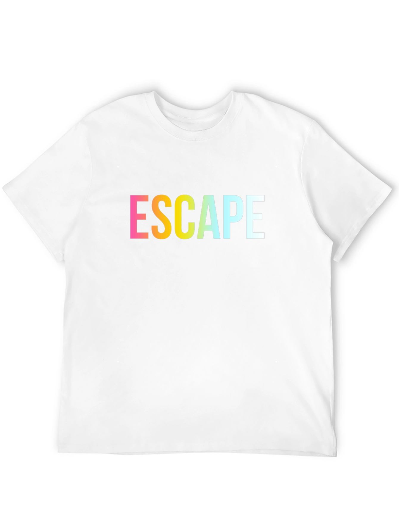 Escape Graphic Print Black T-Shirt