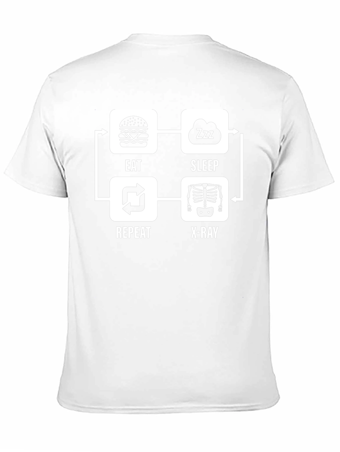 Eat Sleep Repeat X-Ray T-Shirt