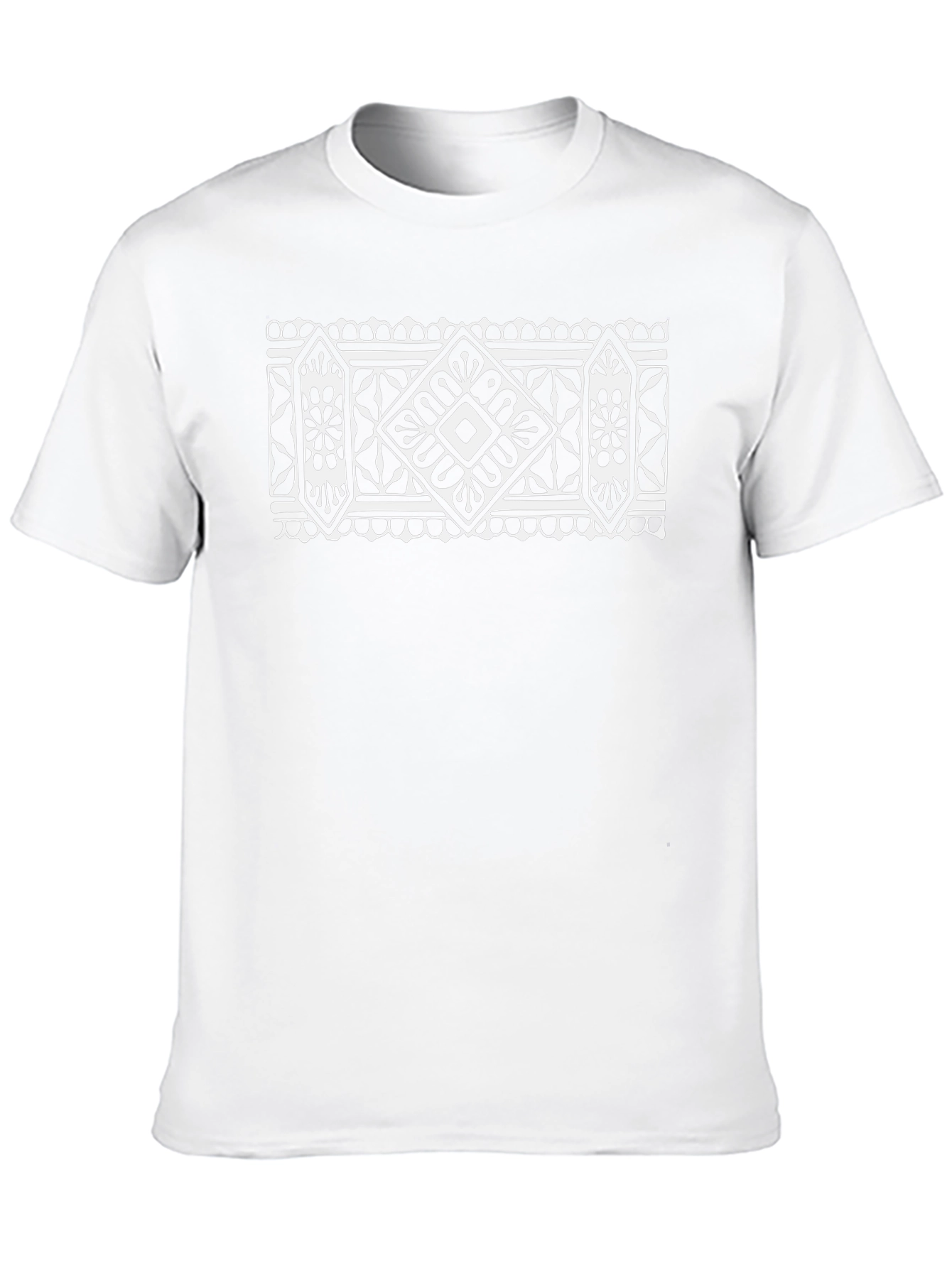 Geometric Print Black T-Shirt