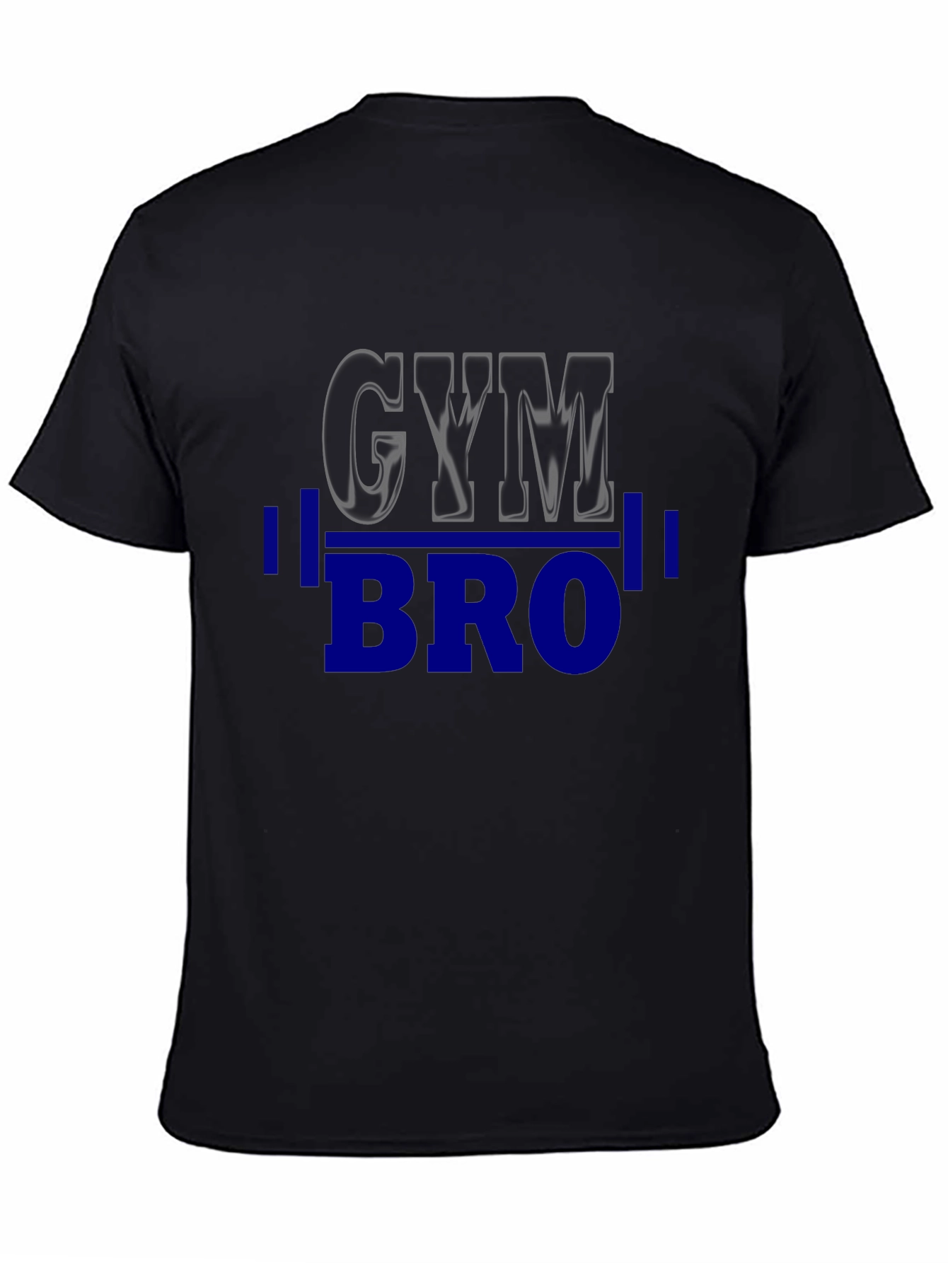 Gym Bro Black T-Shirt - Weightlifting Motivation