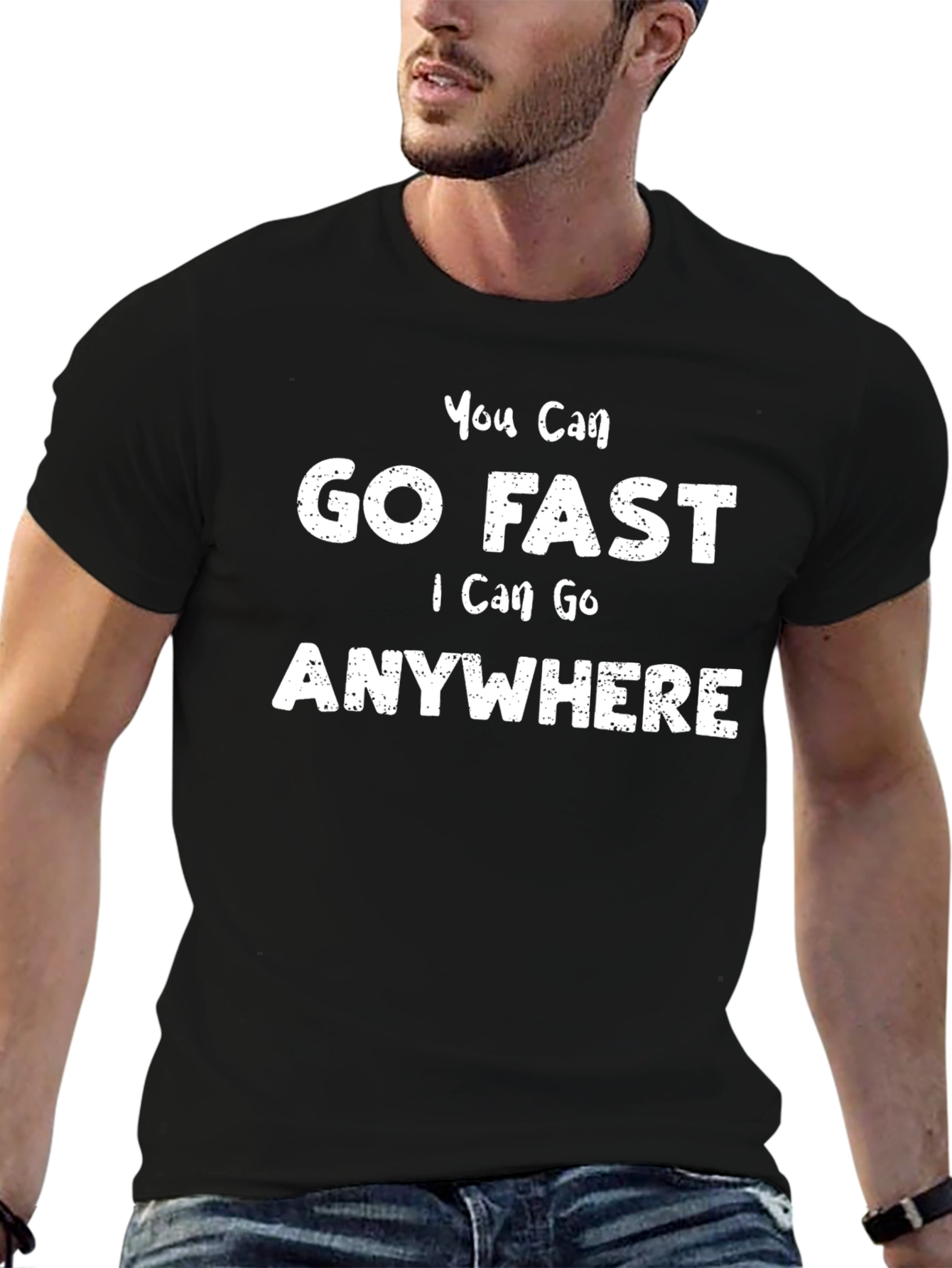 Go Fast Anywhere Graphic Tee - Black