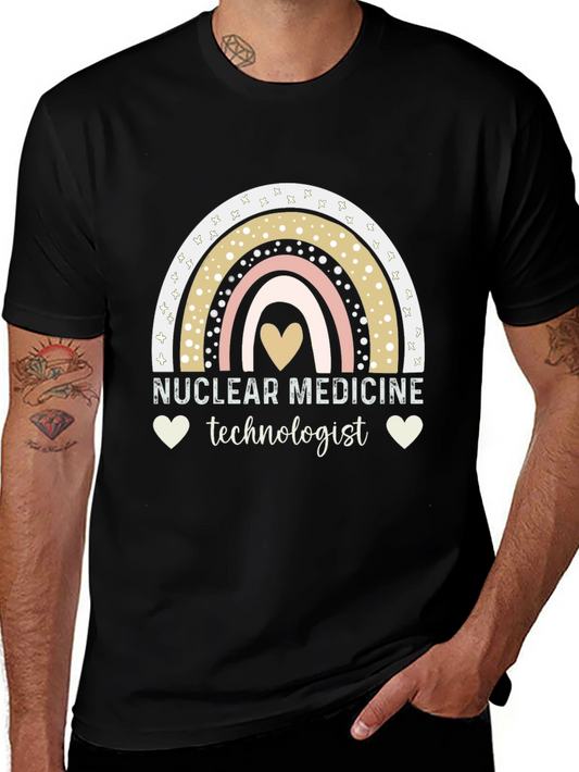 Nuclear Medicine Technologist Rainbow Heart T-Shirt