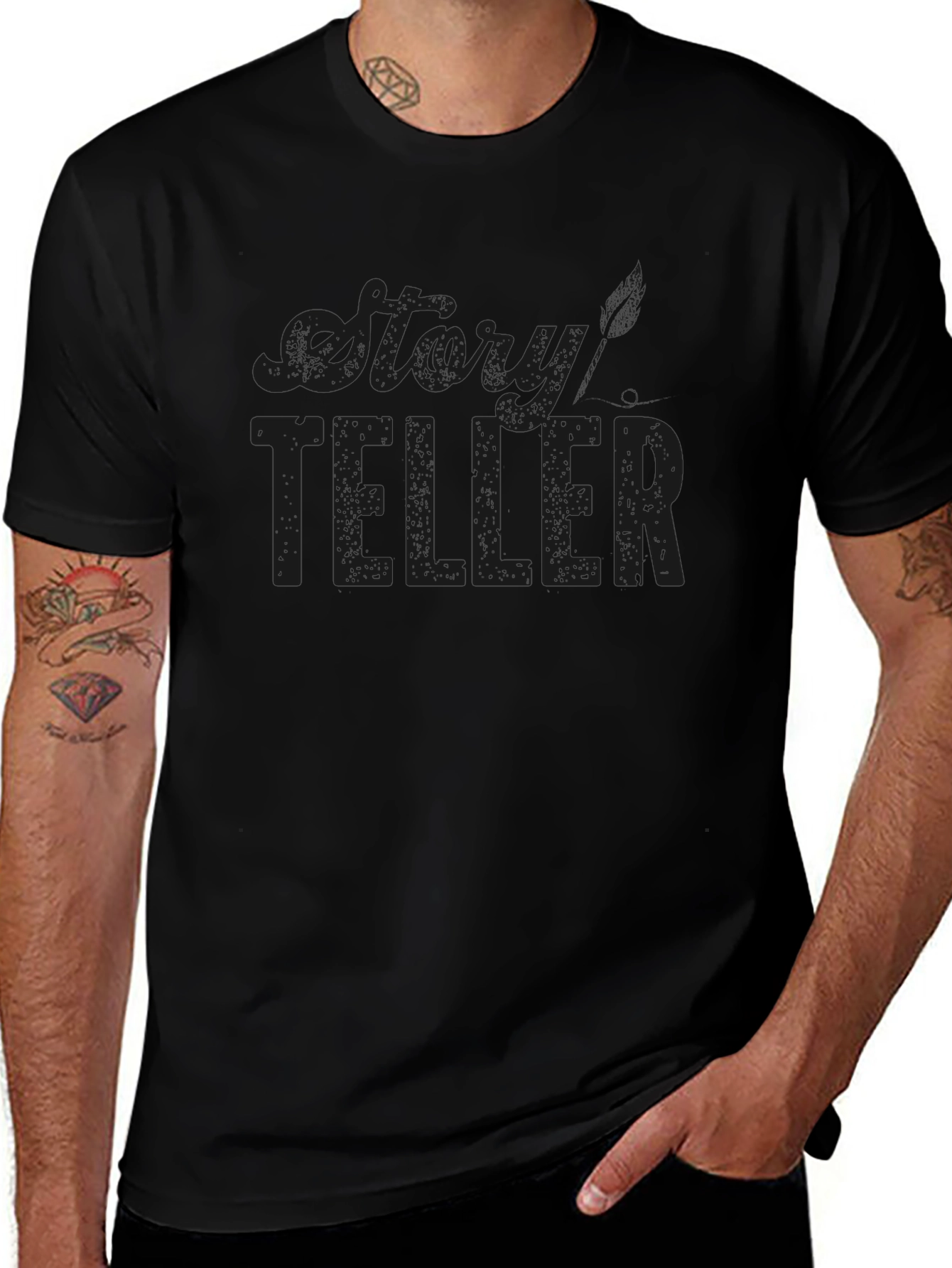 Storyteller Graphic Tee - Black Short Sleeve