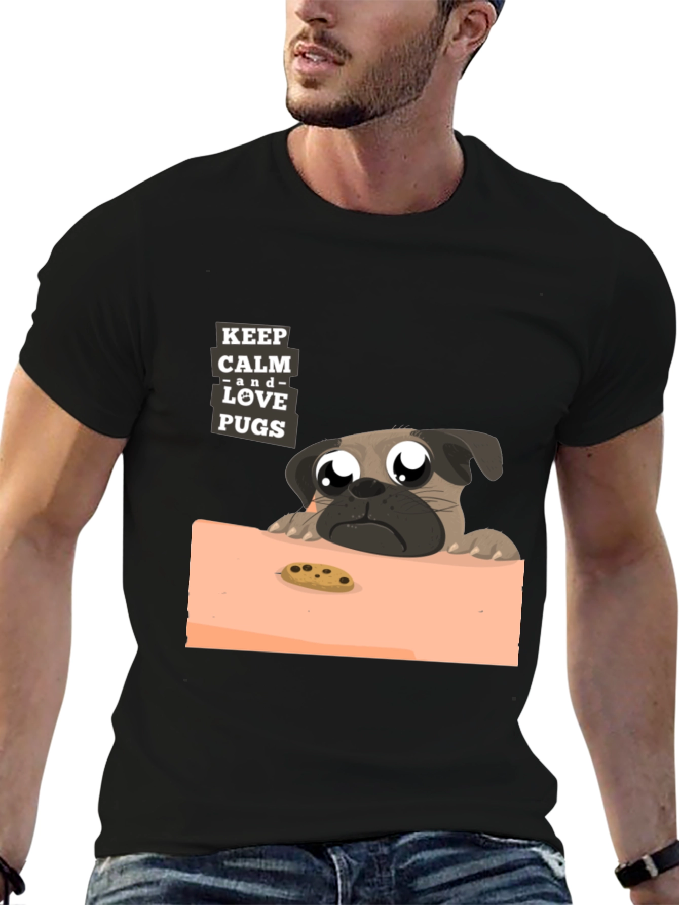 Keep Calm and Love Pugs T-Shirt