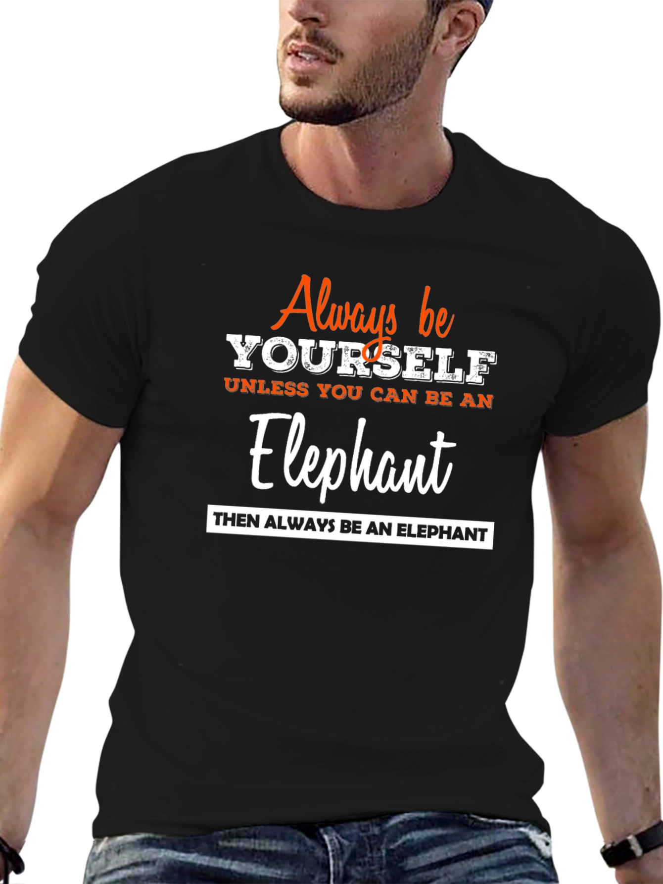 Always Be Yourself Elephant Graphic Tee