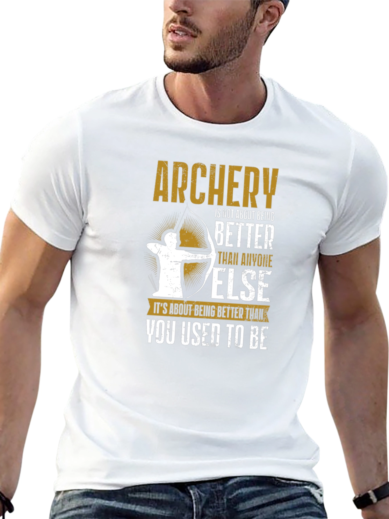 Archery T-Shirt: Focus on Self-Improvement