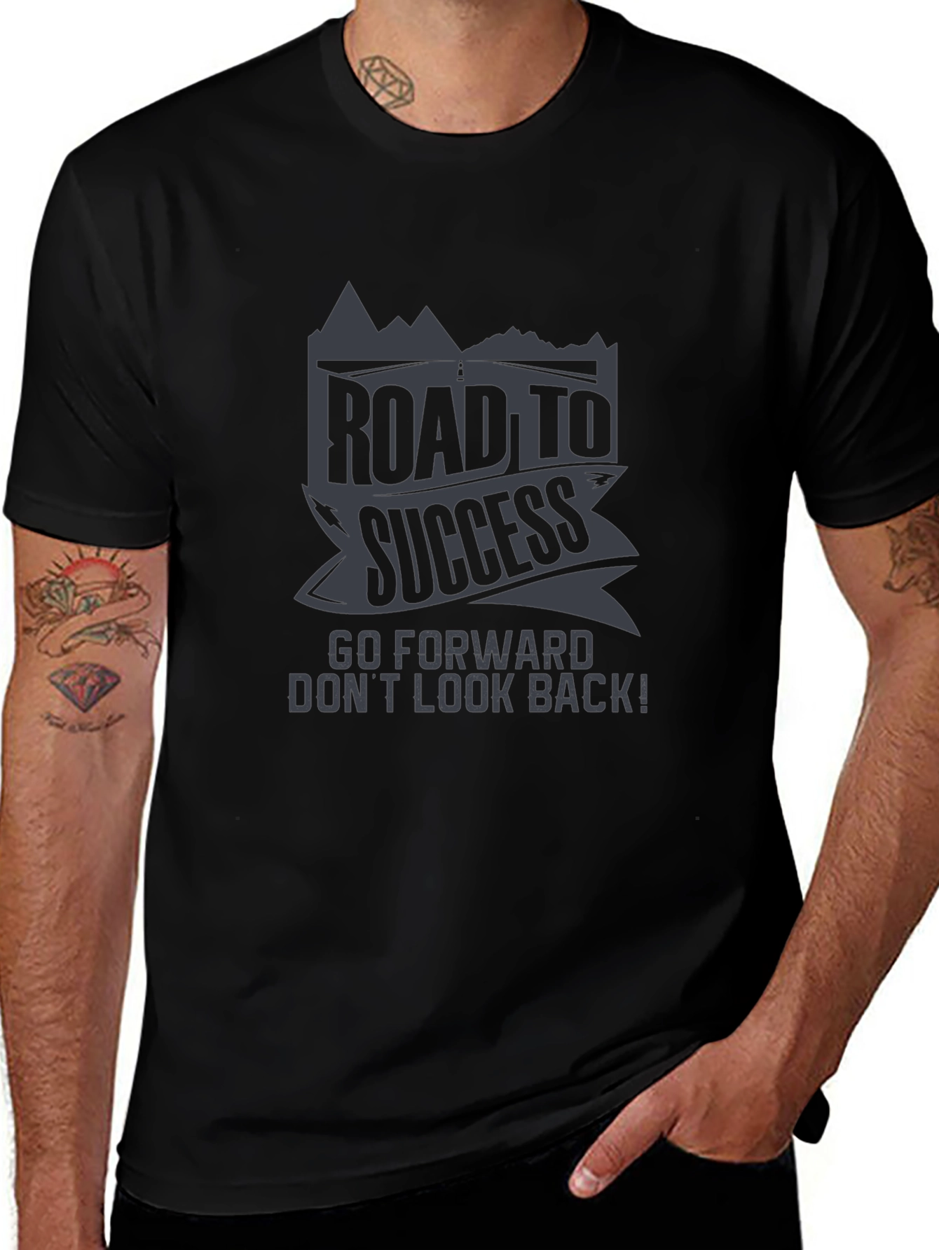Road to Success Graphic Tee - Motivational T-Shirt