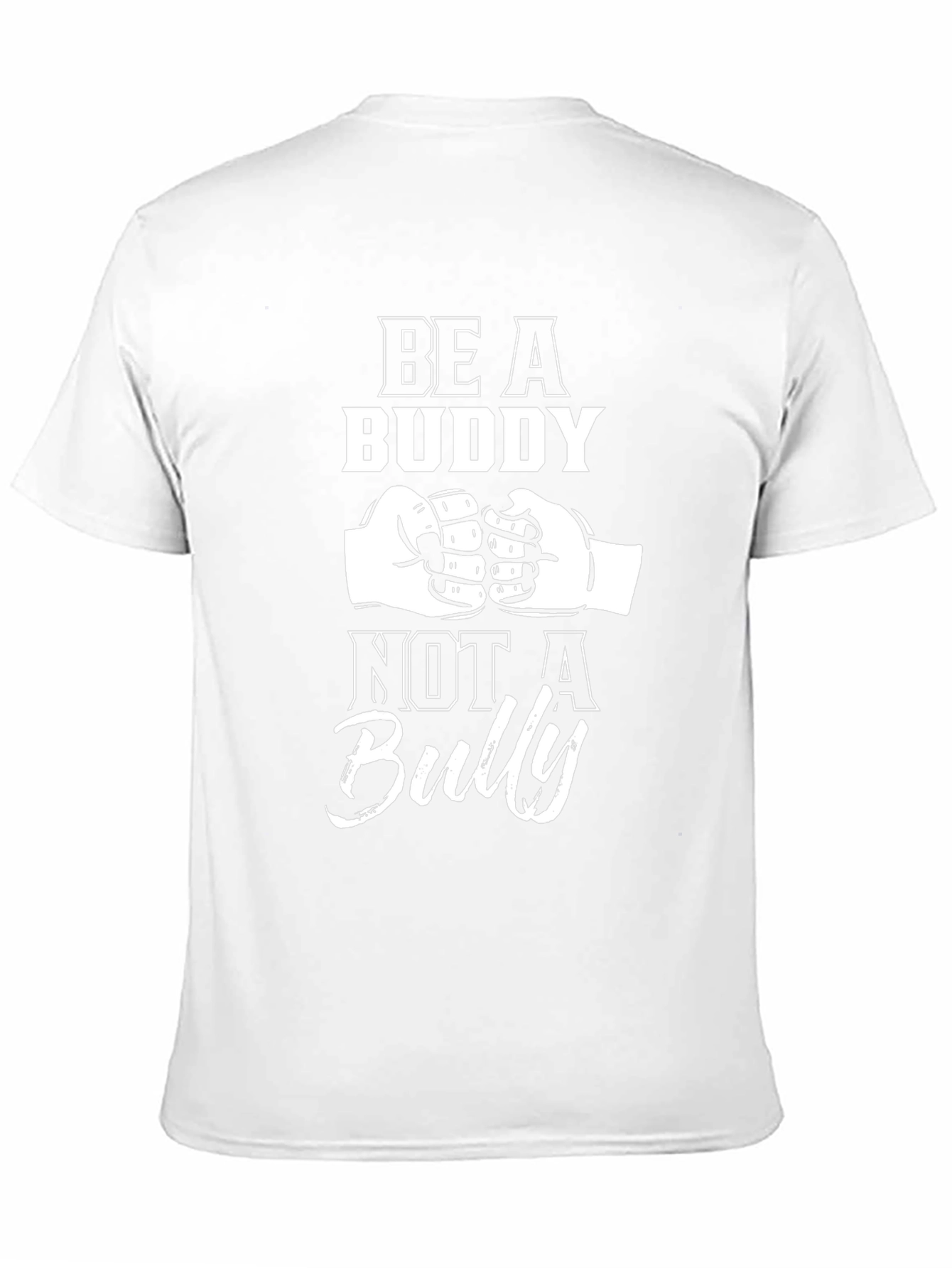 Be A Buddy Not A Bully Black Graphic Tee