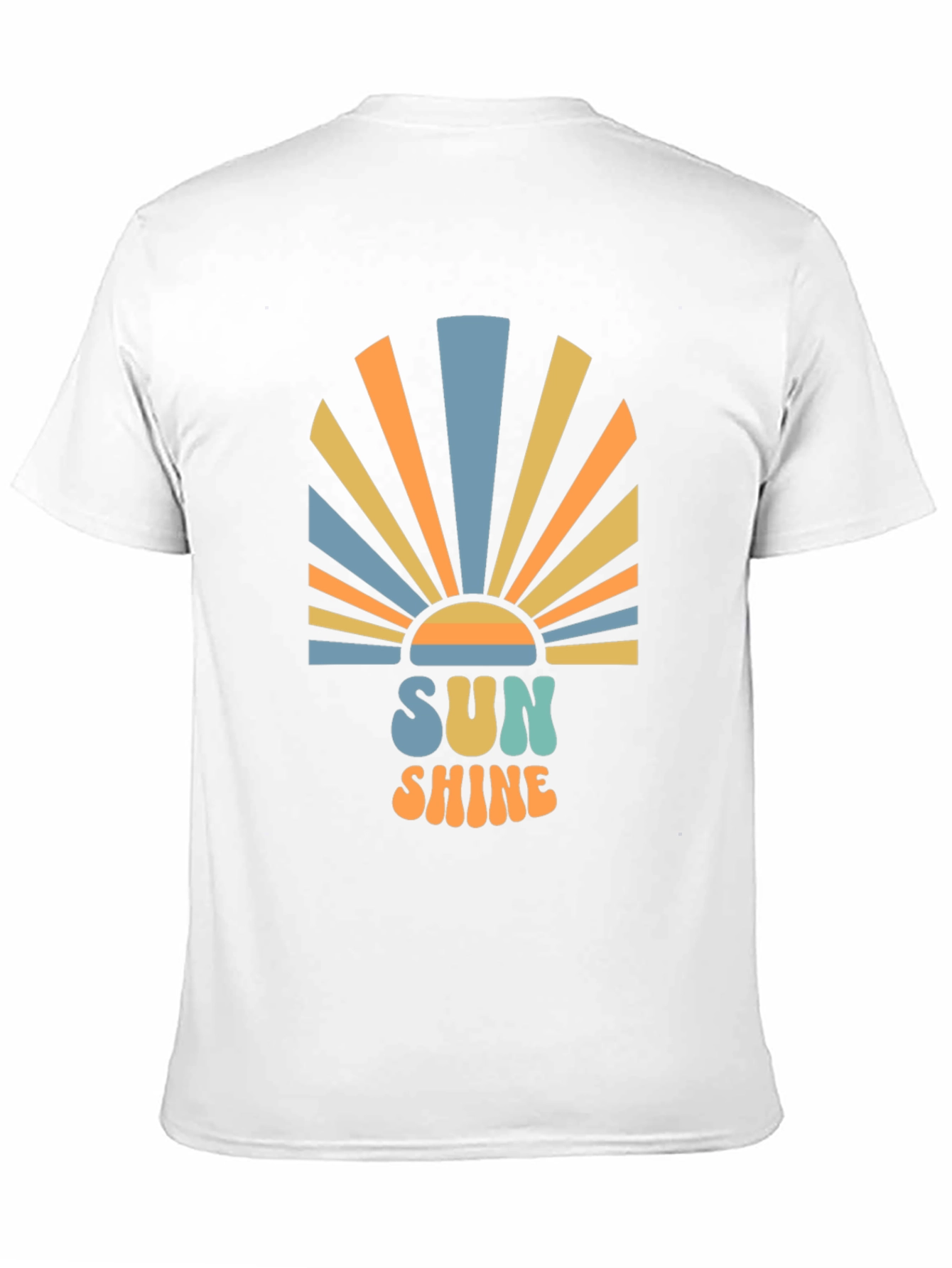 Retro Sunshine Graphic Black T-Shirt