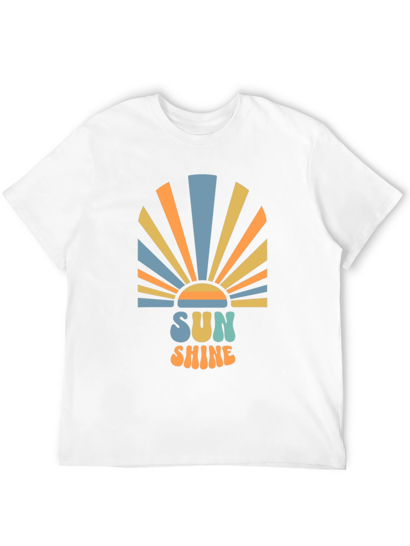 Retro Sunshine Graphic Black T-Shirt