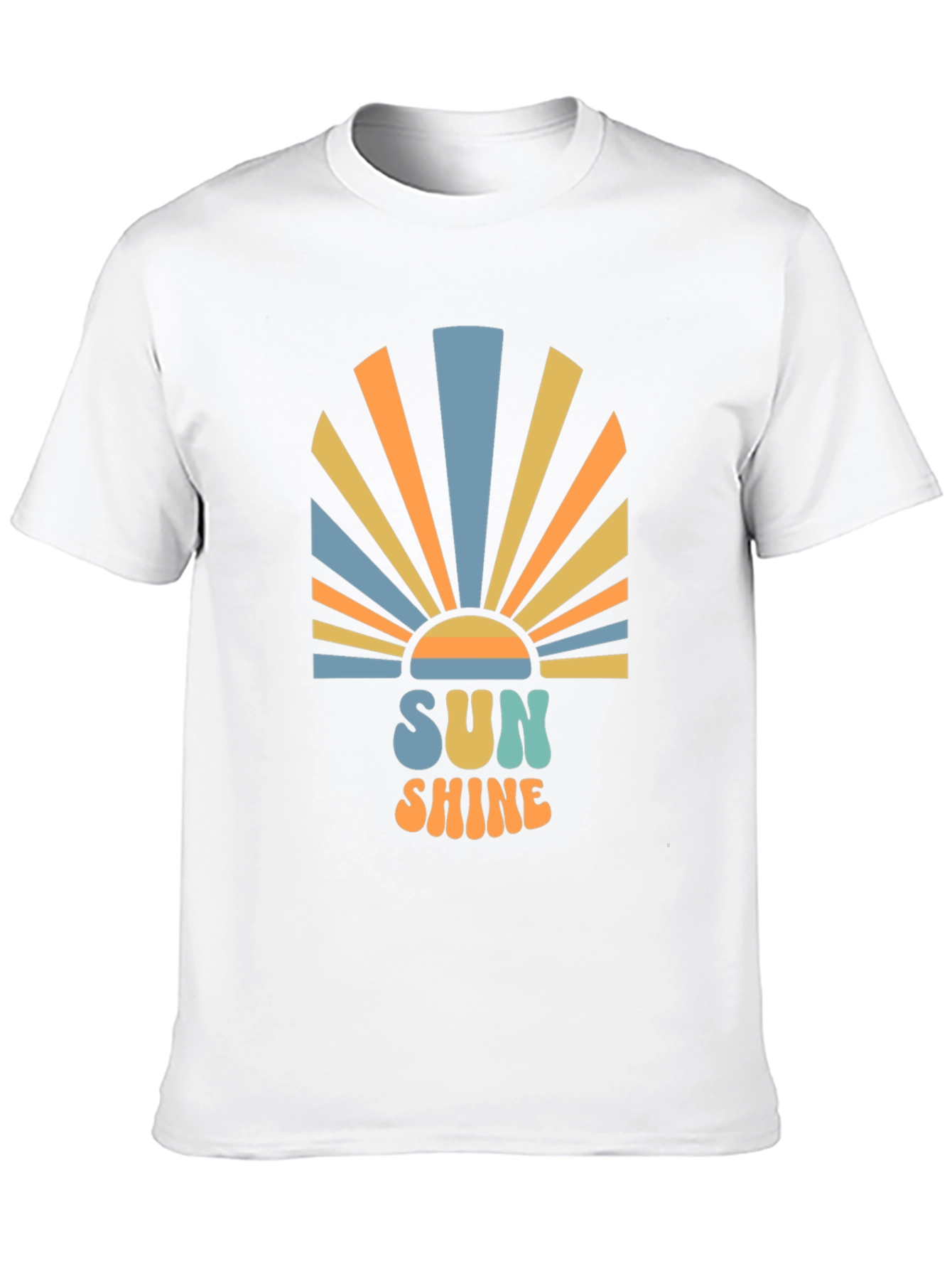 Retro Sunshine Graphic Black T-Shirt