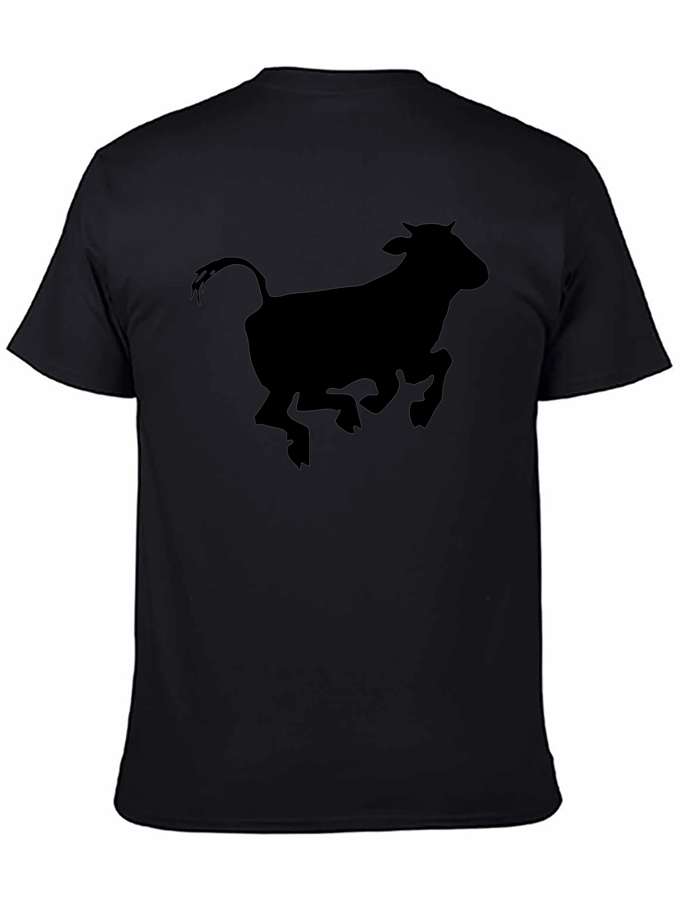 Bull Silhouette Black T-Shirt