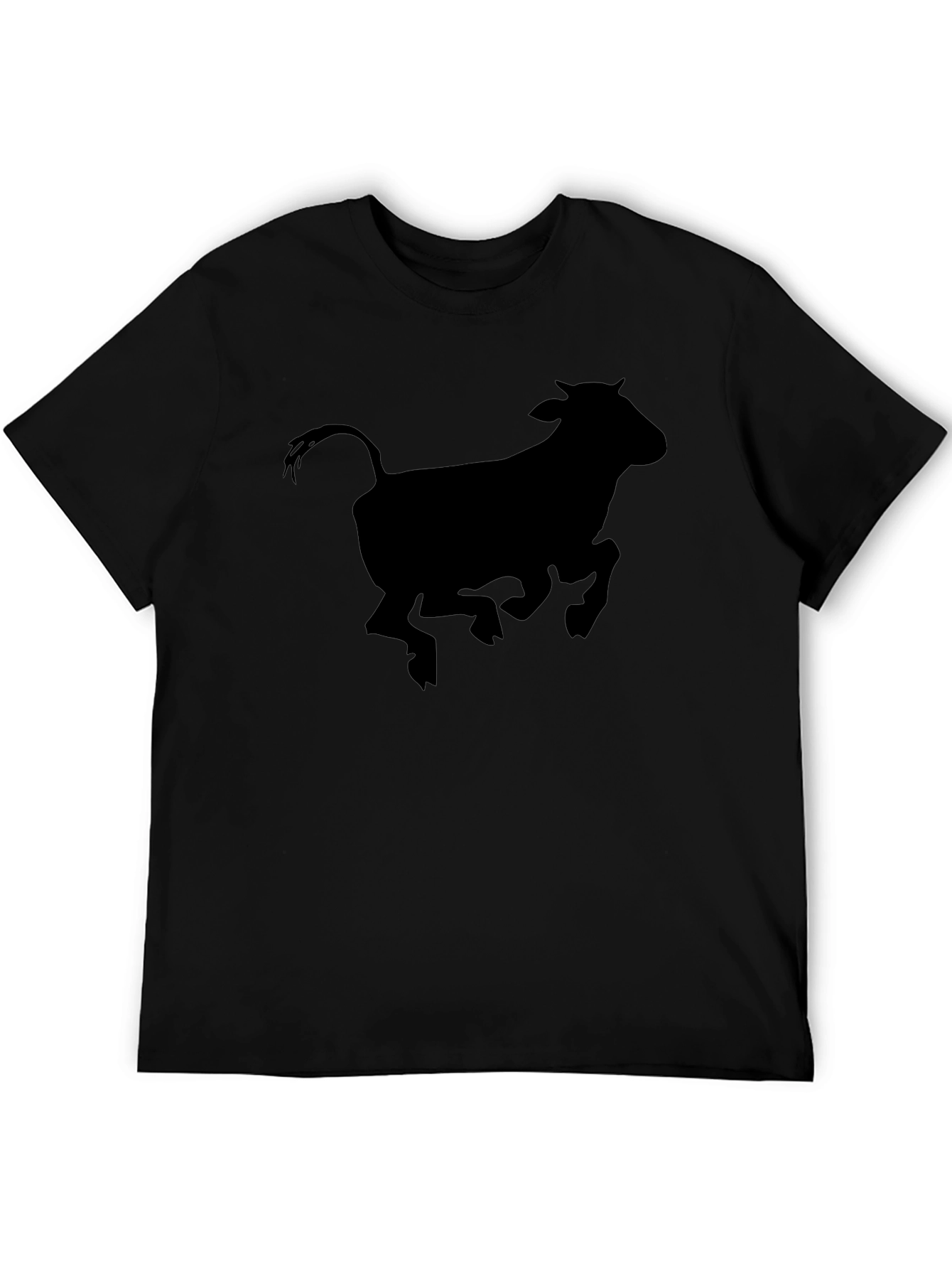 Bull Silhouette Black T-Shirt