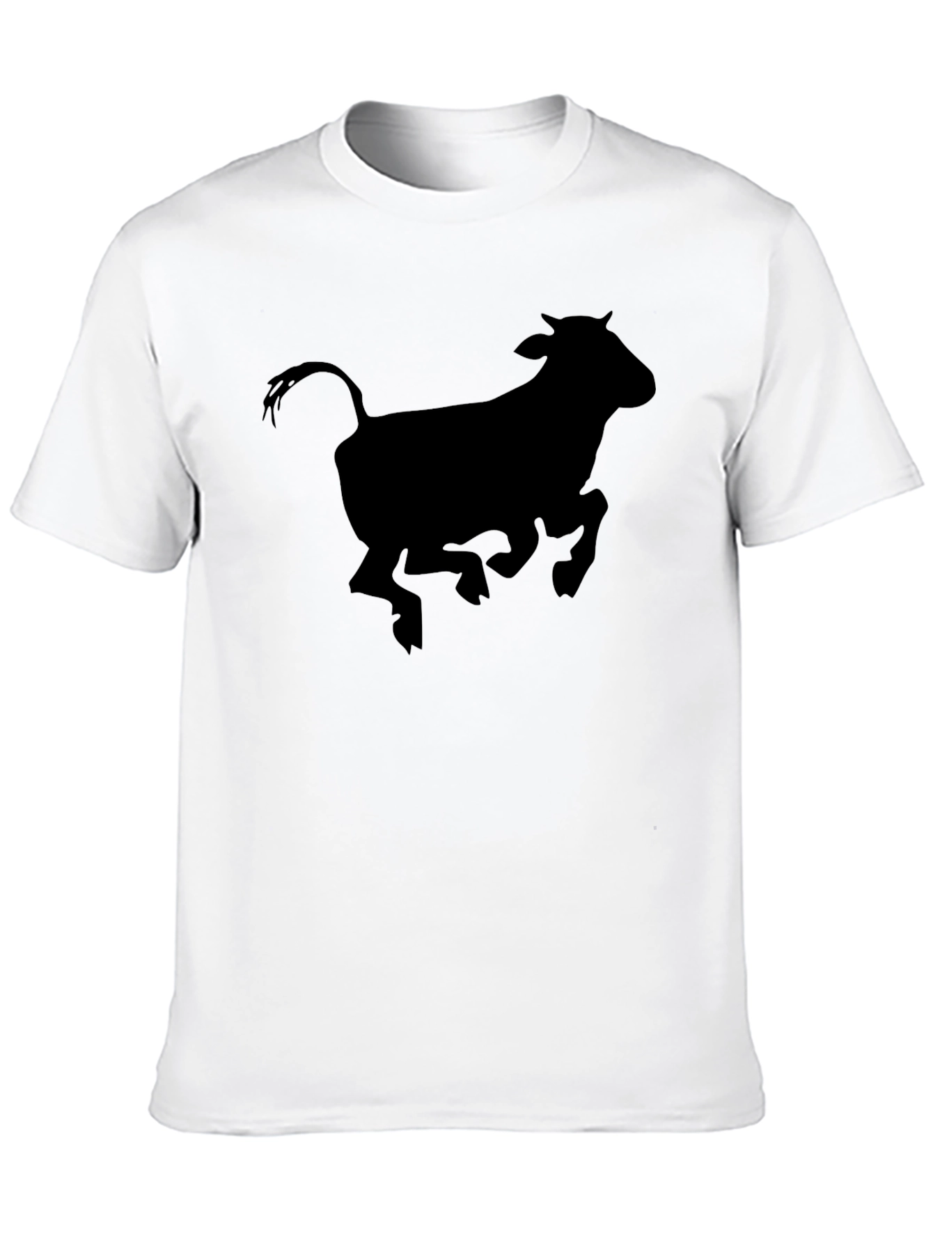 Bull Silhouette Black T-Shirt