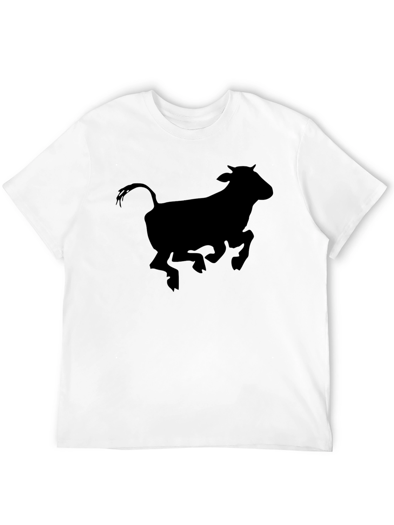 Bull Silhouette Black T-Shirt