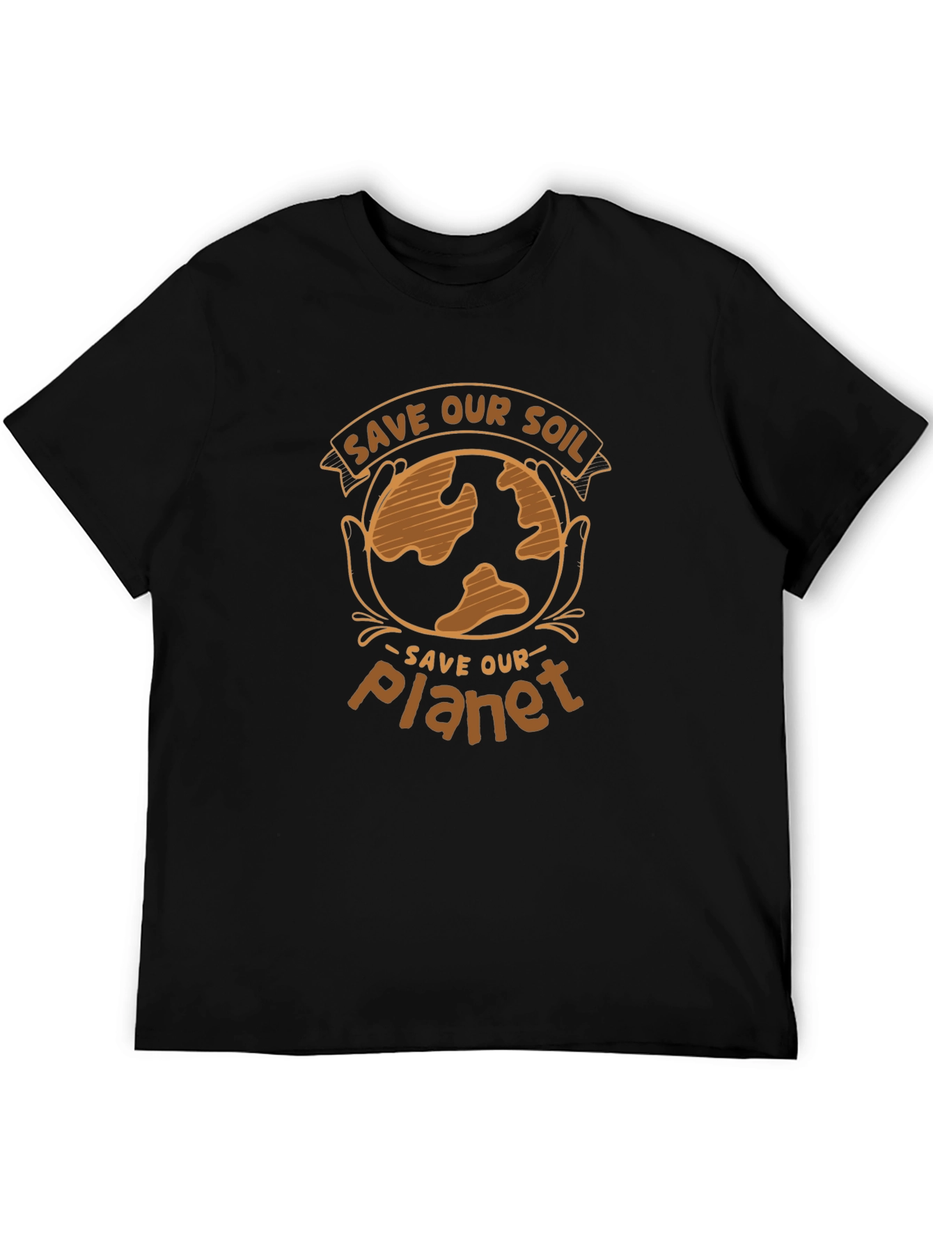 Save Our Soil Planet Graphic Tee - Black