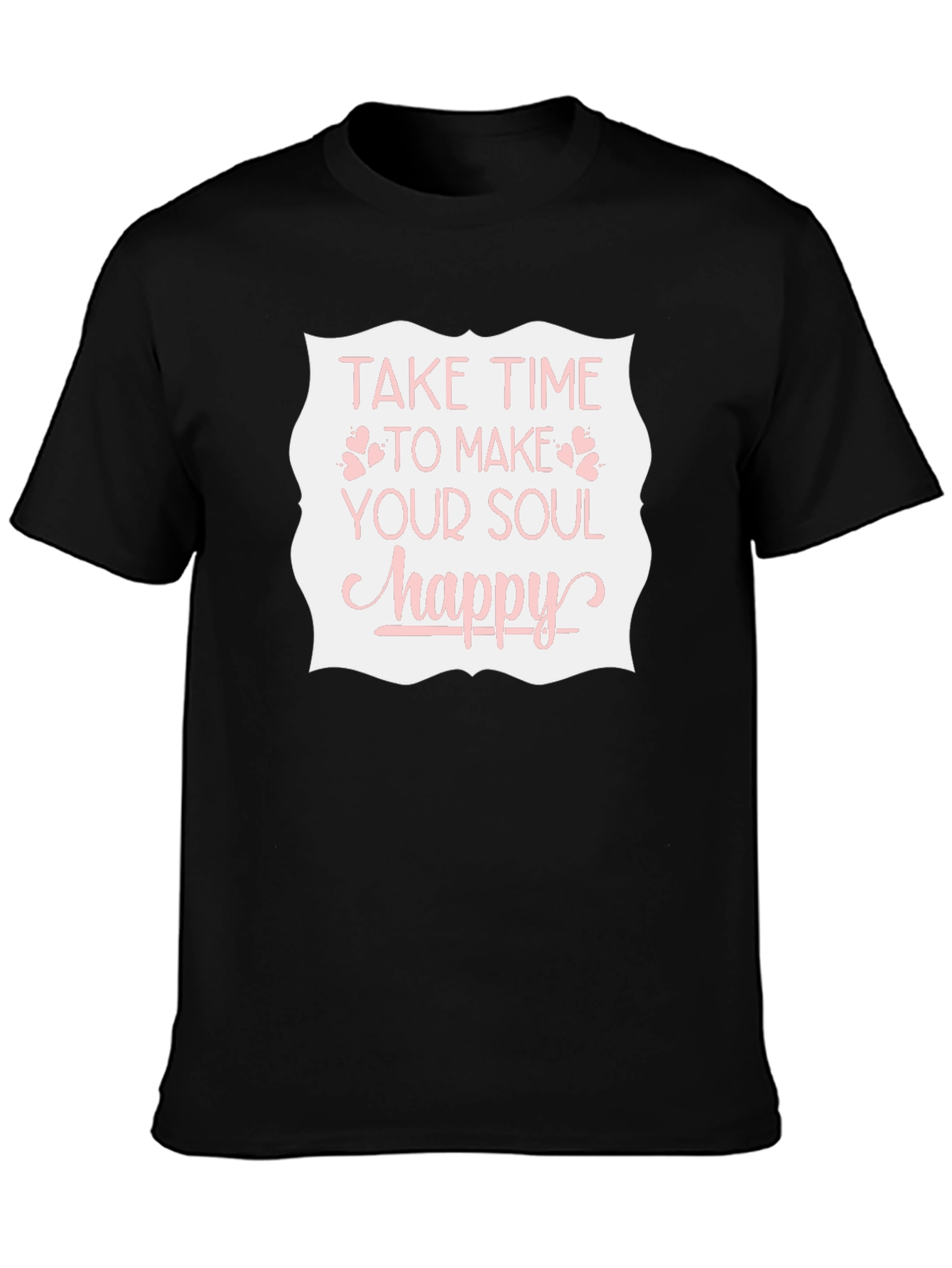 Soul Happy T-Shirt - Black Graphic Tee