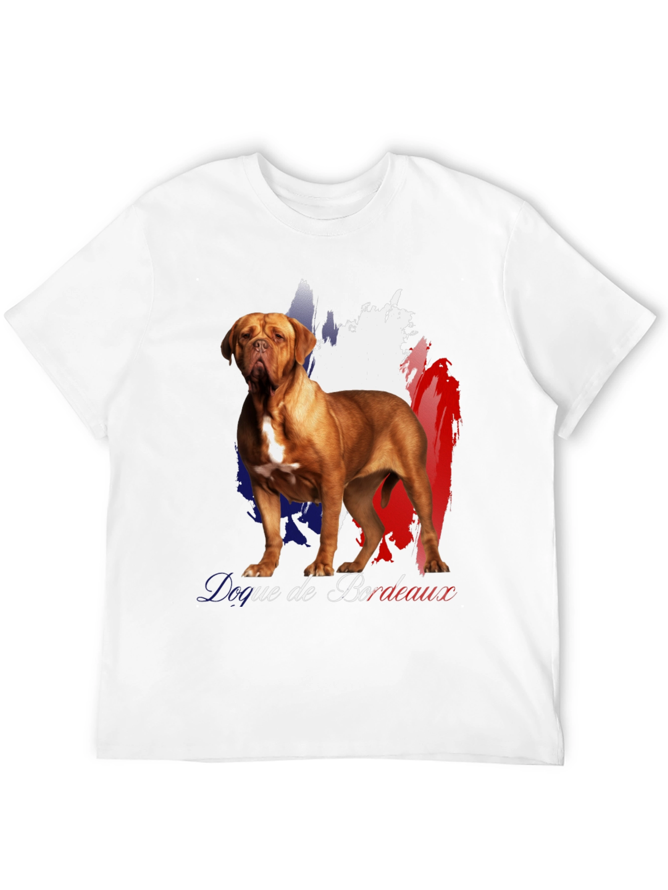 Dogue de Bordeaux French Flag T-Shirt