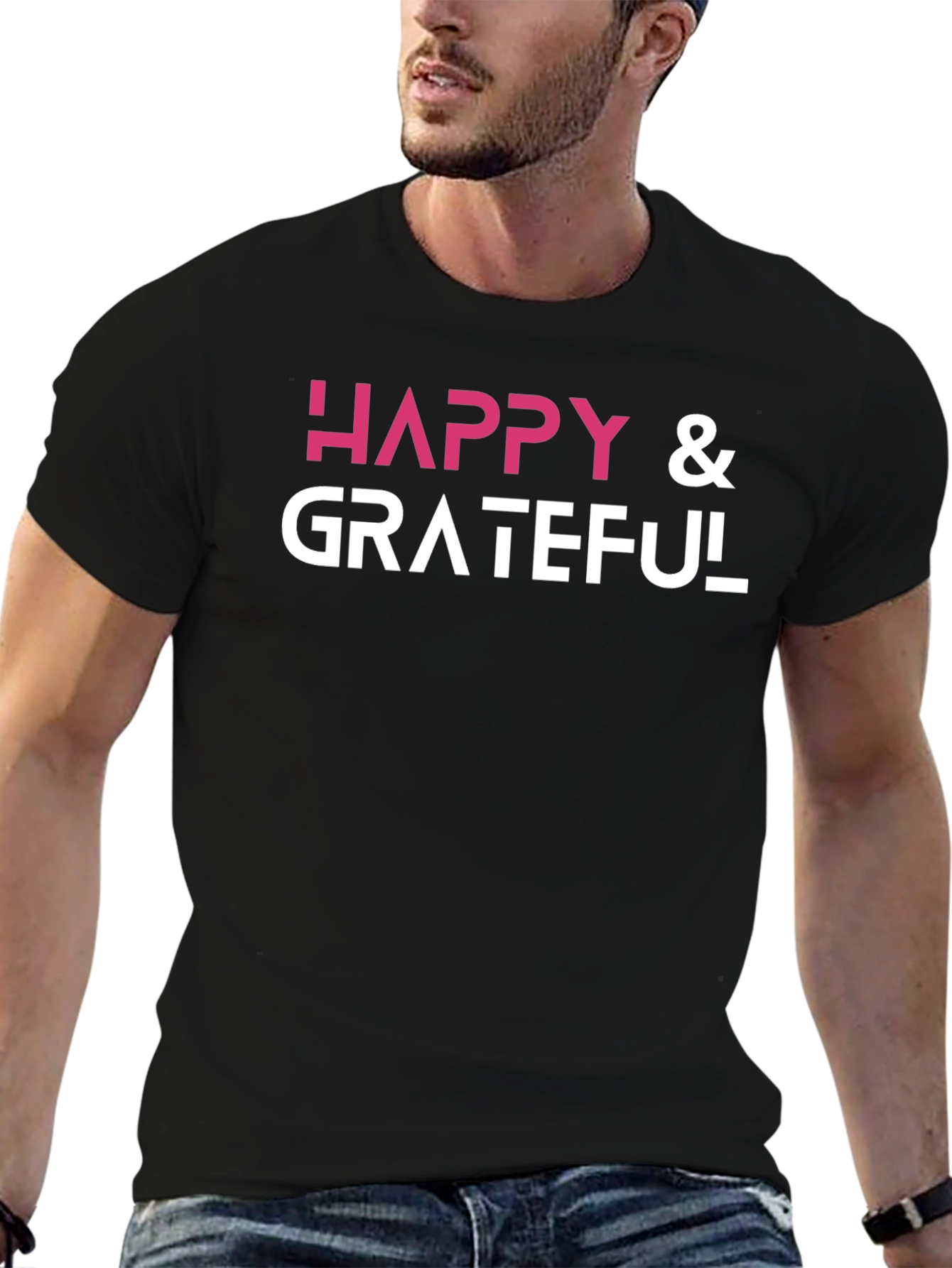 Happy & Grateful Graphic T-Shirt