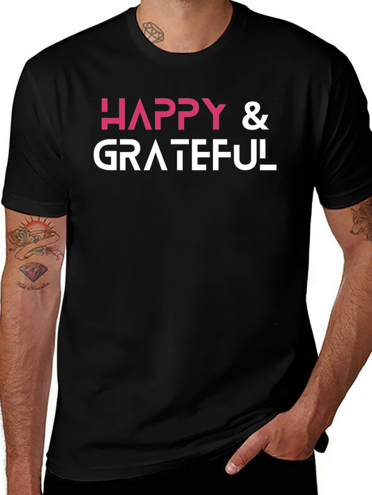 Happy & Grateful Graphic T-Shirt