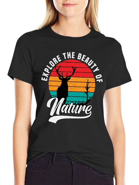 Explore Nature Graphic Tee - Mens Black T-Shirt