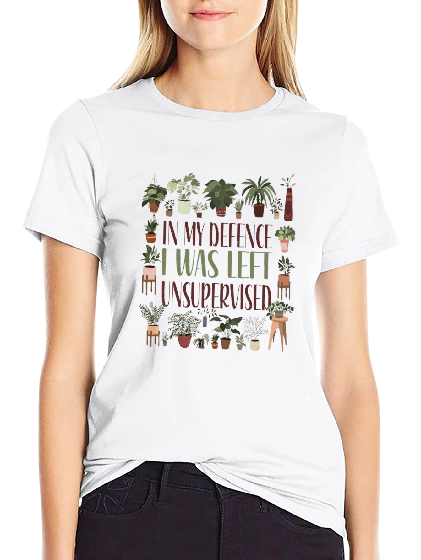 Funny Plant Lover T-Shirt - I Was Left Unsupervised