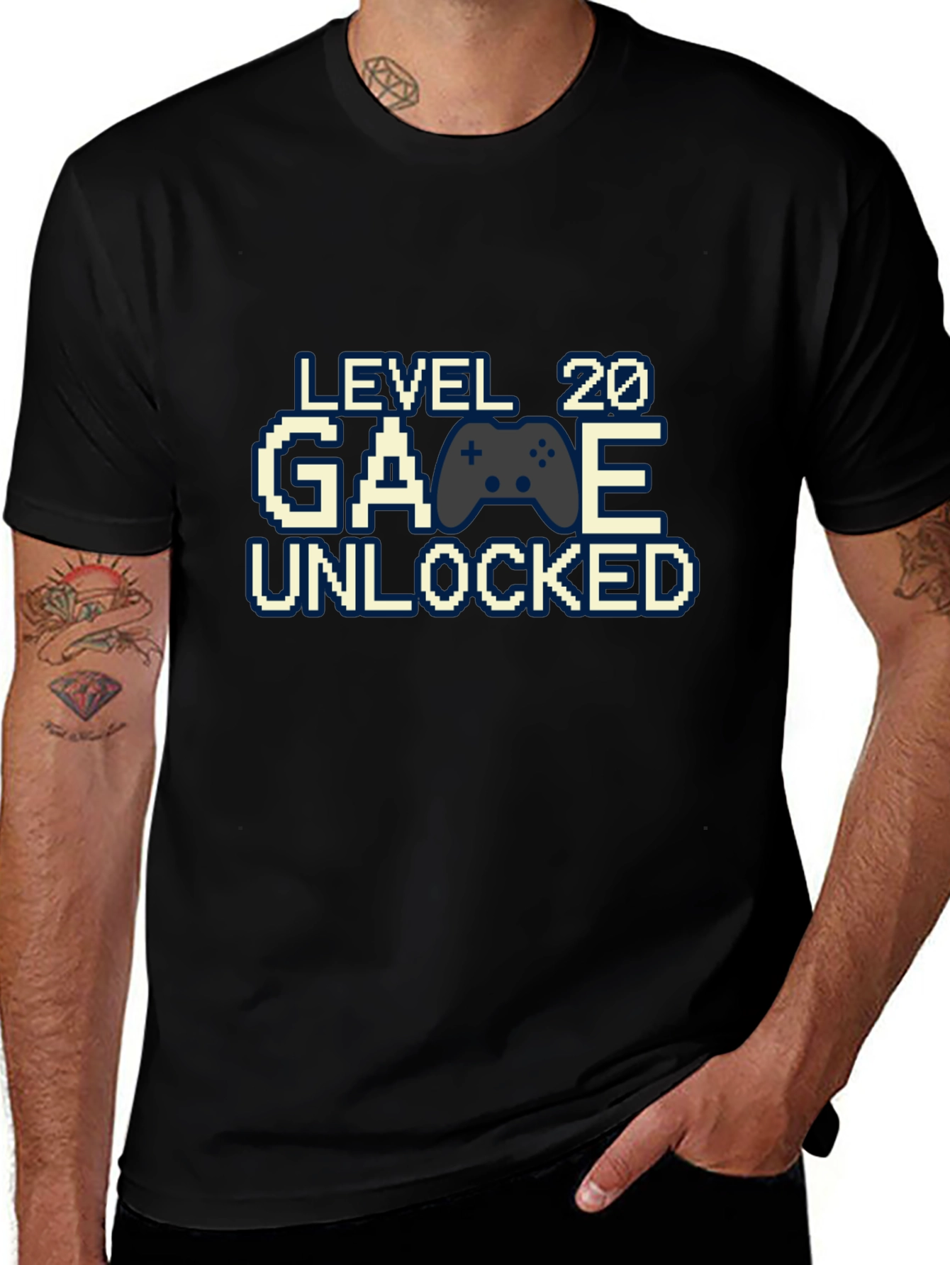 Level 20 Unlocked Gamer T-Shirt - Birthday Gift
