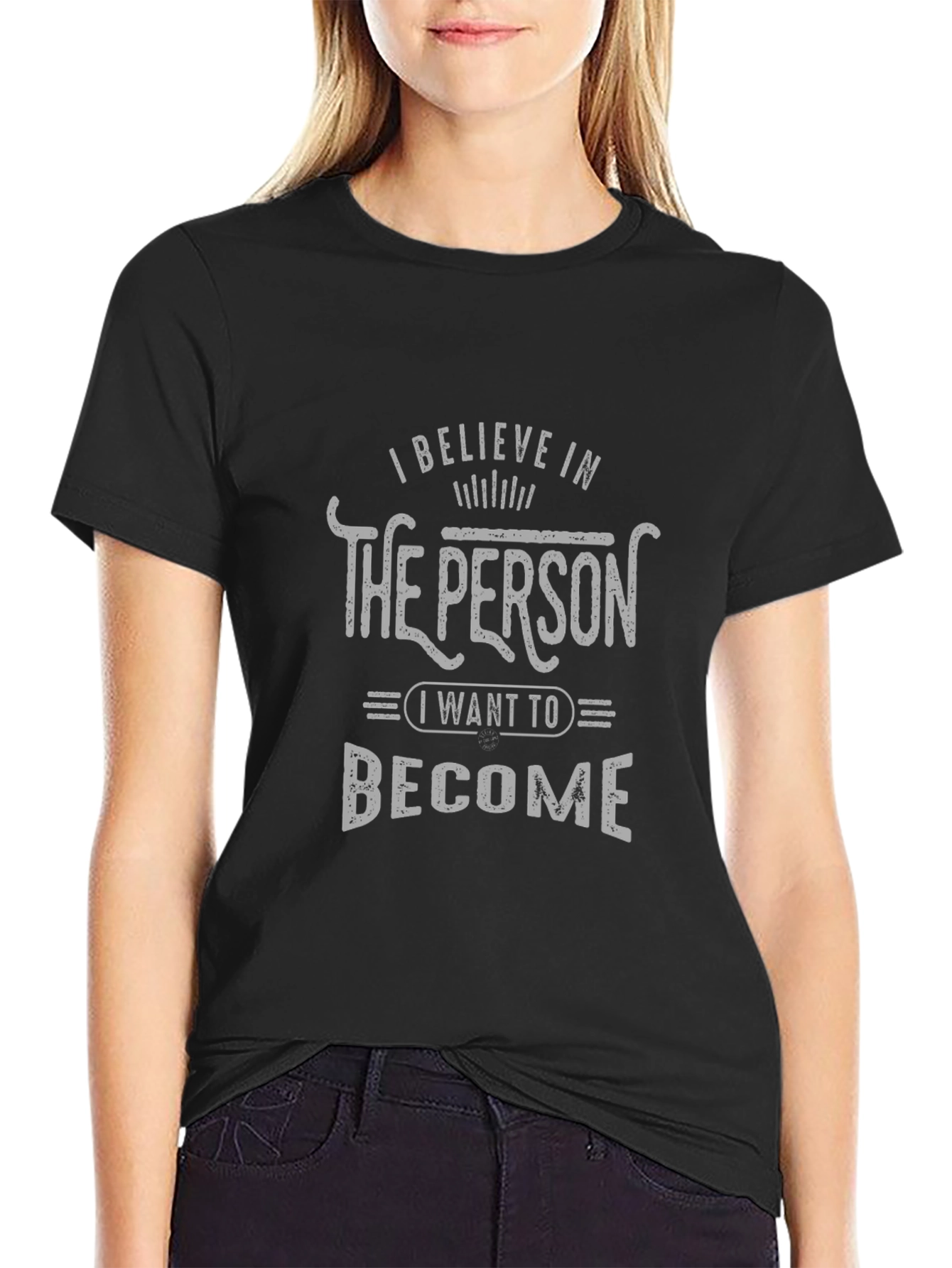 Inspirational Become Graphic T-Shirt - Black
