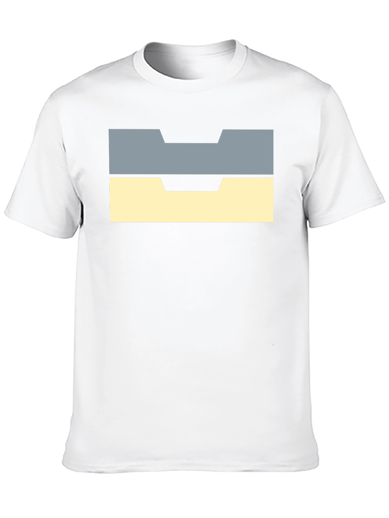 Unique Block Design Black T-Shirt