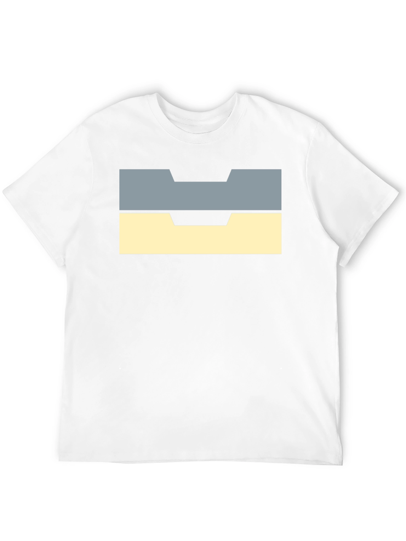 Unique Block Design Black T-Shirt