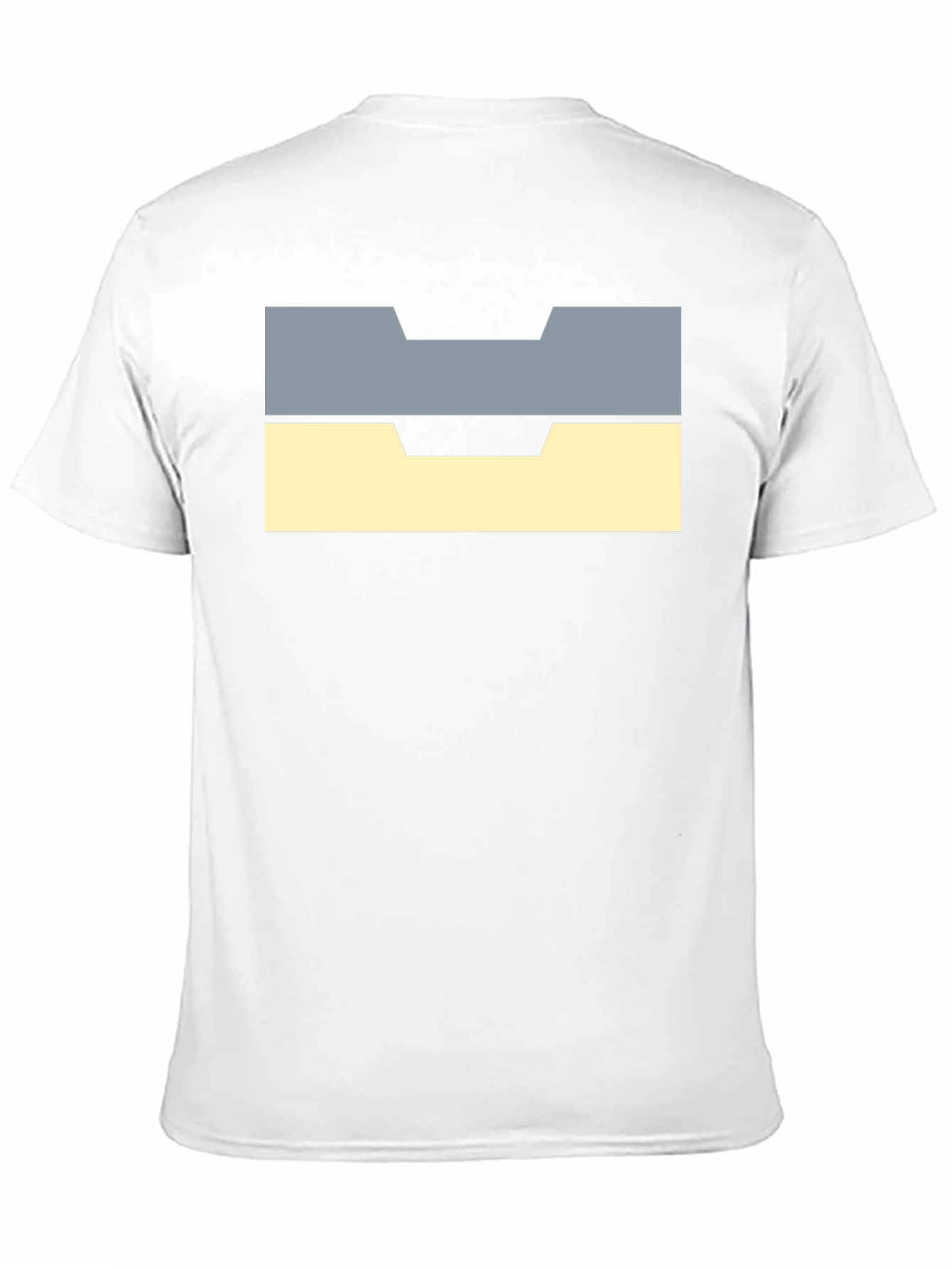 Unique Block Design Black T-Shirt
