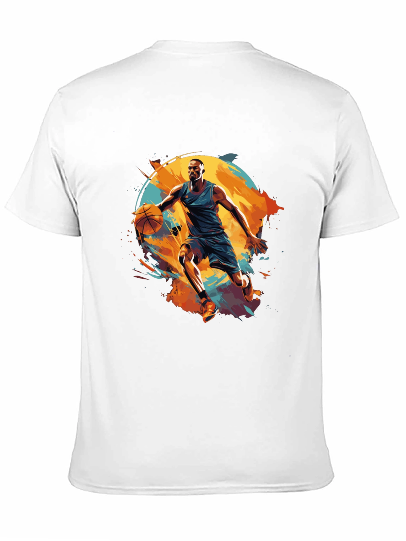 Basketball Player Graphic Black T-Shirt