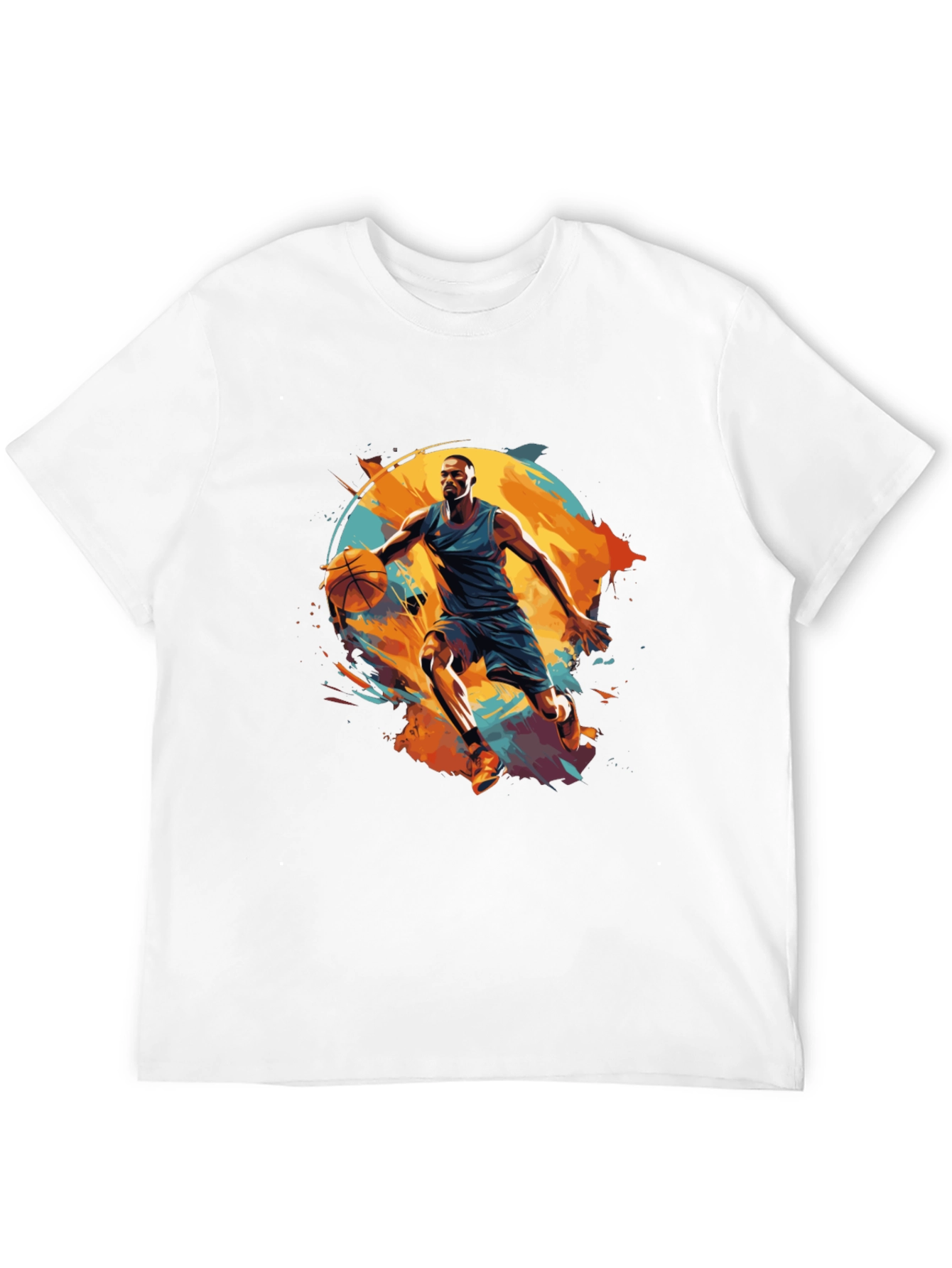 Basketball Player Graphic Black T-Shirt