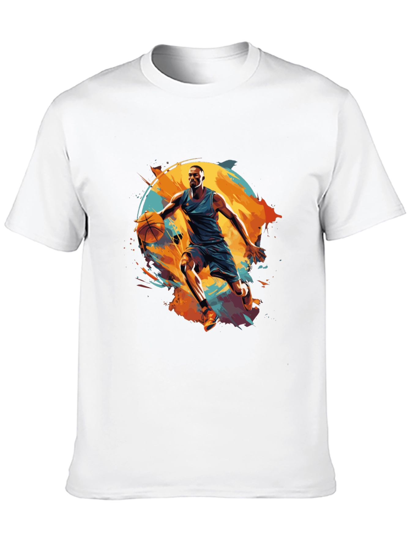 Basketball Player Graphic Black T-Shirt