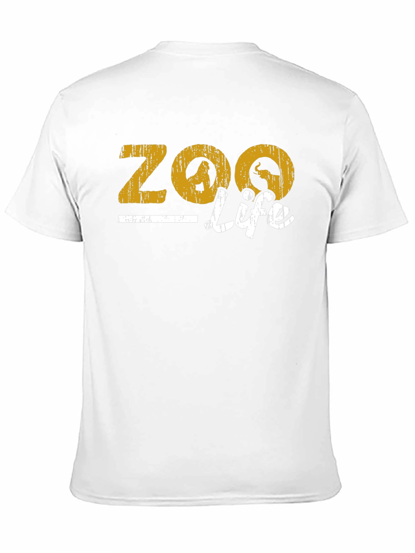 Zoo Life Graphic Print Black T-Shirt