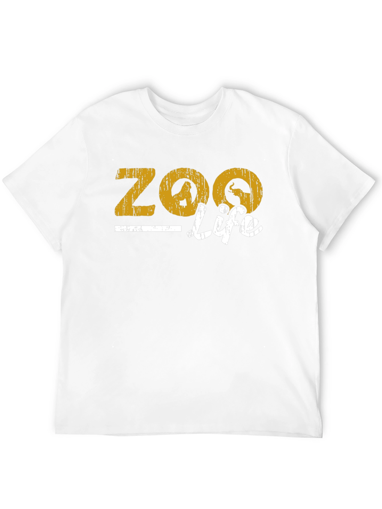 Zoo Life Graphic Print Black T-Shirt