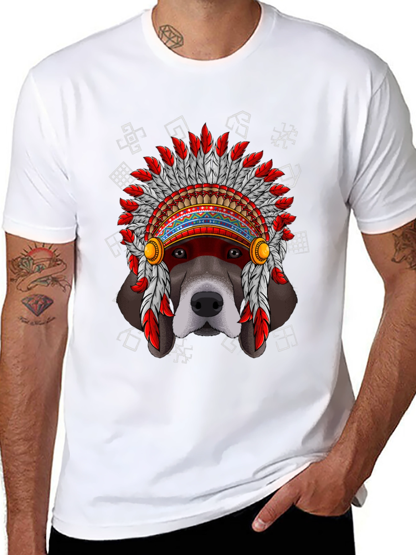 Dog Headdress T-Shirt